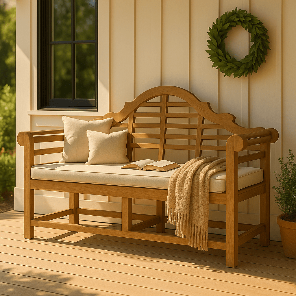 How to Choose the Right Size Teak Bench for Your Patio or Balcony - TechNest Outdoors