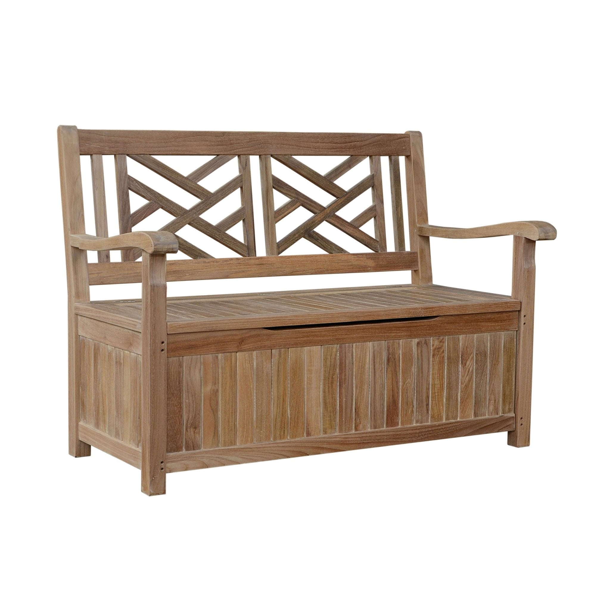 Anderson Teak Vilano Storage Bench – Teak Bench () by Anderson Teak