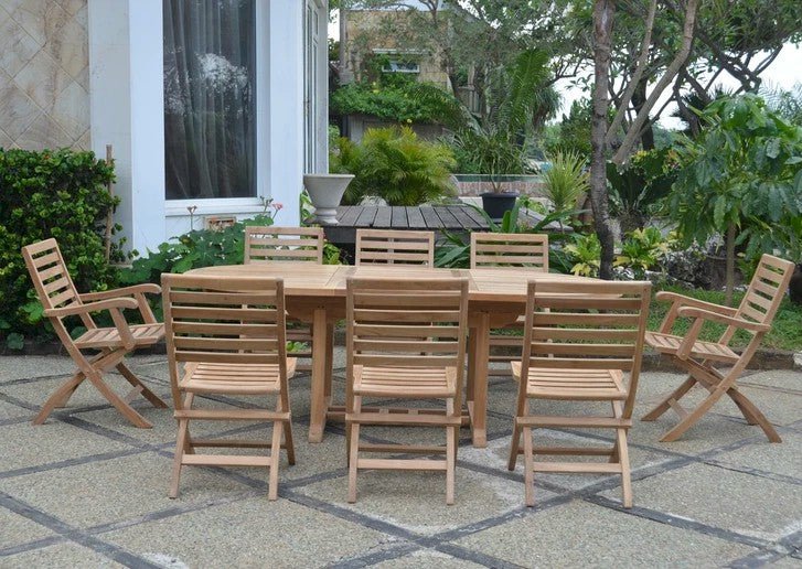 Bahama Andrew 9 - pc Dining Table Set – () by Anderson Teak