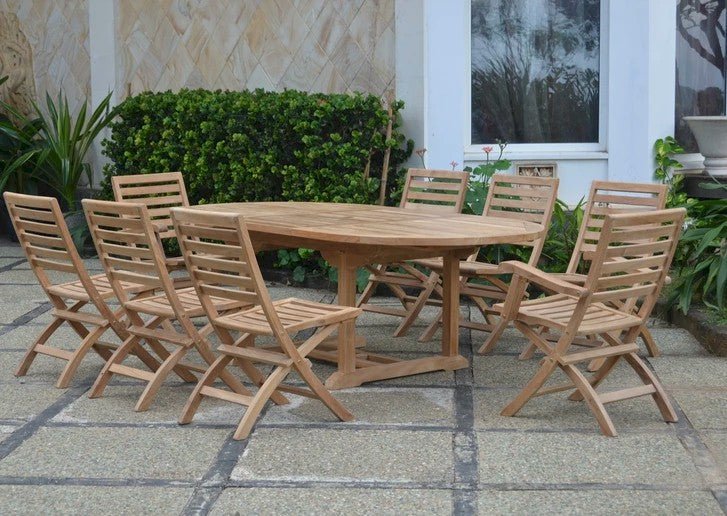 Bahama Andrew 9 - pc Dining Table Set – () by Anderson Teak