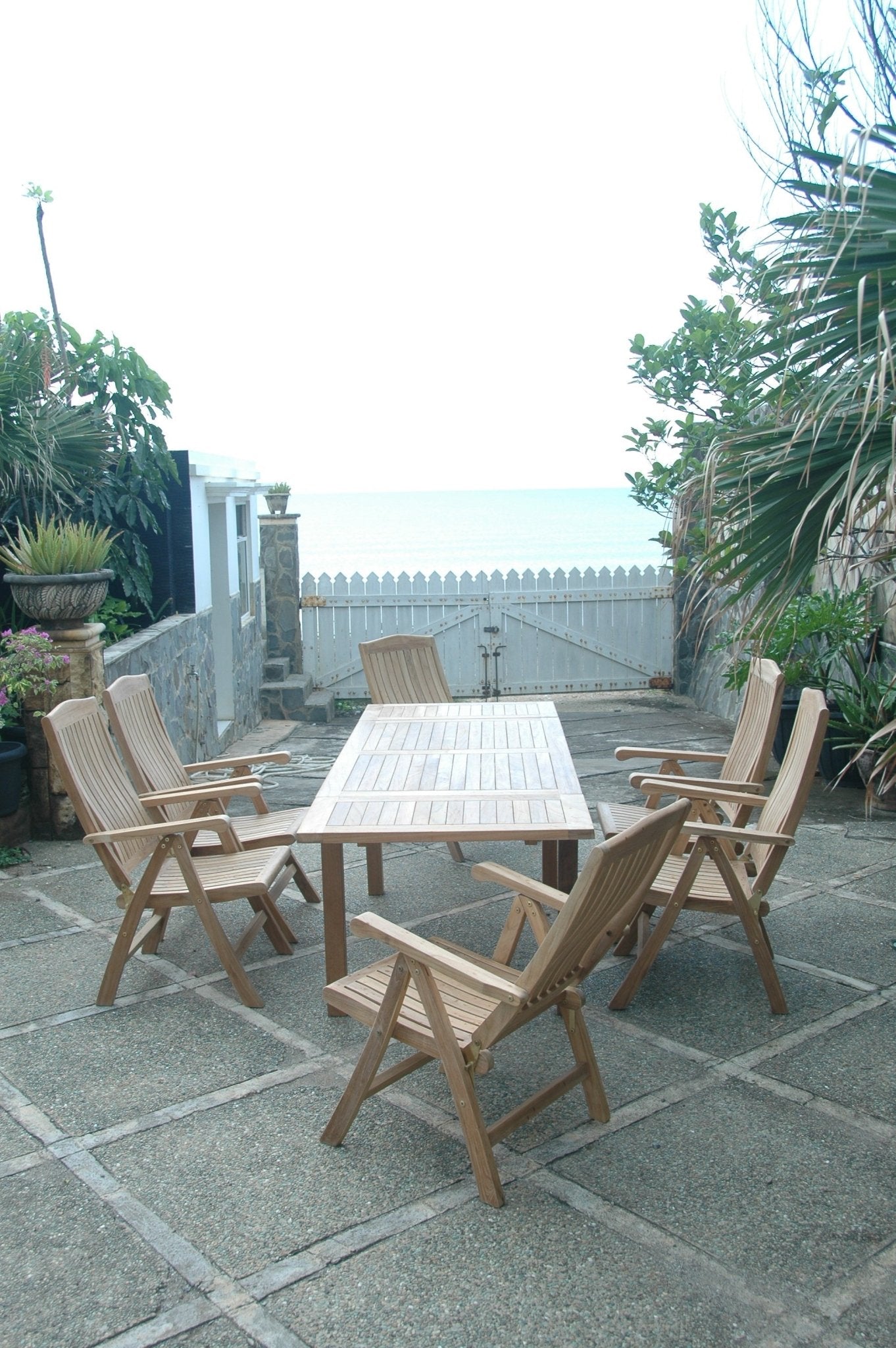Bahama Katana 7 - pc Dining Table Set – () by Anderson Teak