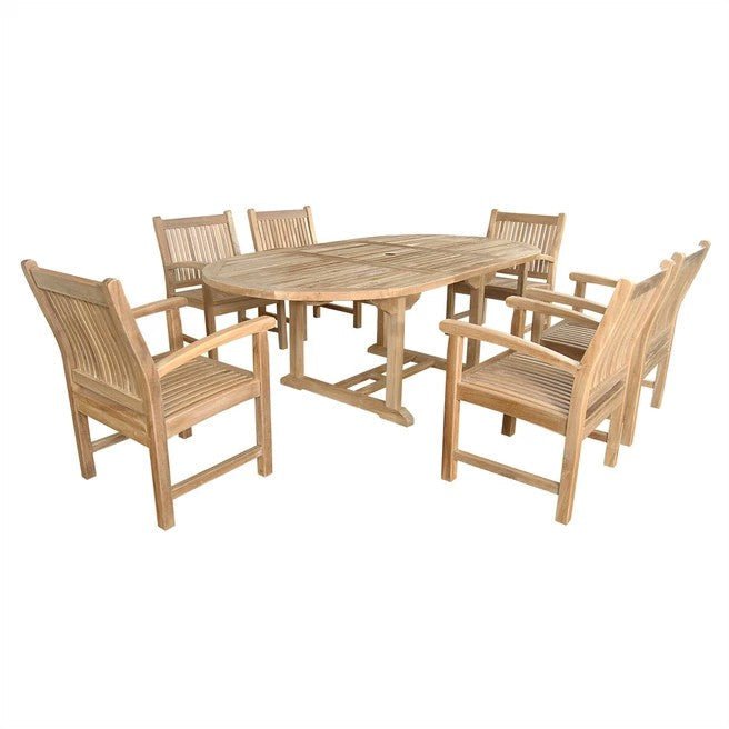 Bahama Sahara 7 - pc Dining Table Set – () by Anderson Teak