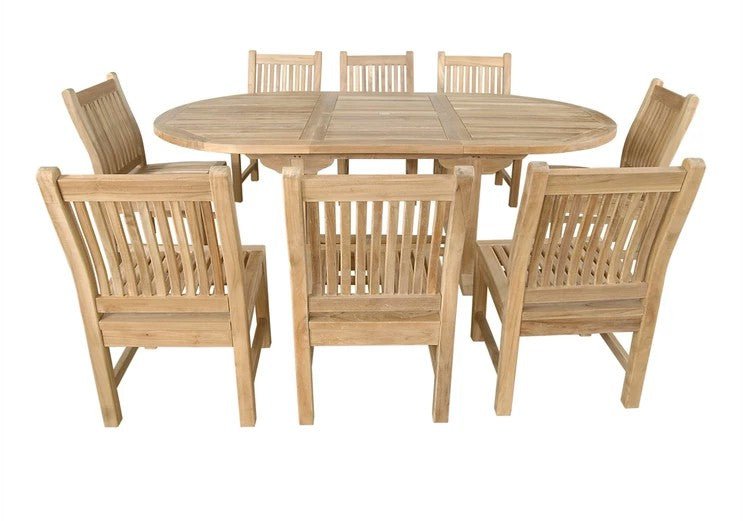 Bahama Sahara 9 - pc Dining Table Set – () by Anderson Teak
