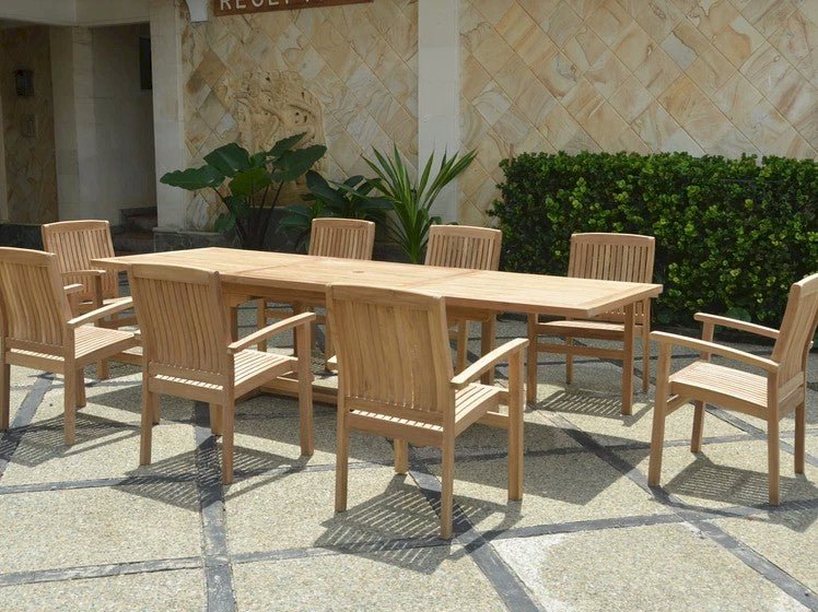 Bahama Sahara 9 pc Dining Table Set – () by Anderson Teak