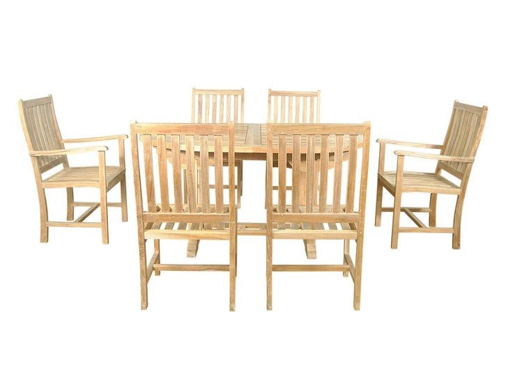 Bahama Wilshire 7 - pc Dining Table Set – () by Anderson Teak