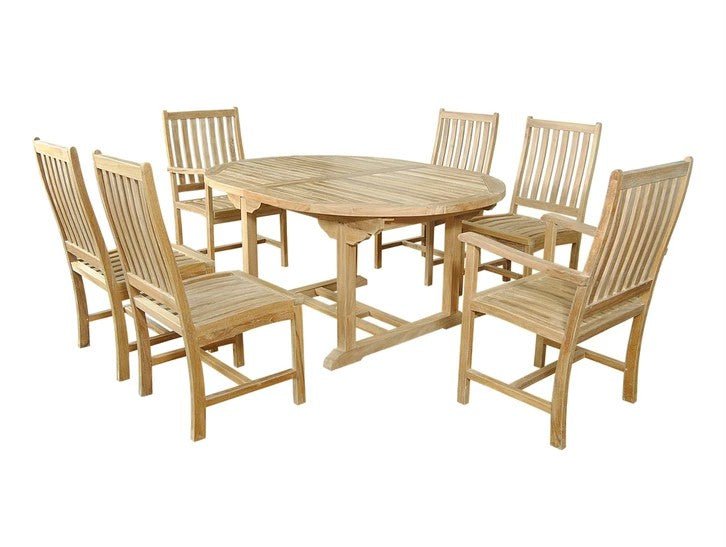 Bahama Wilshire 7 - pc Dining Table Set – () by Anderson Teak
