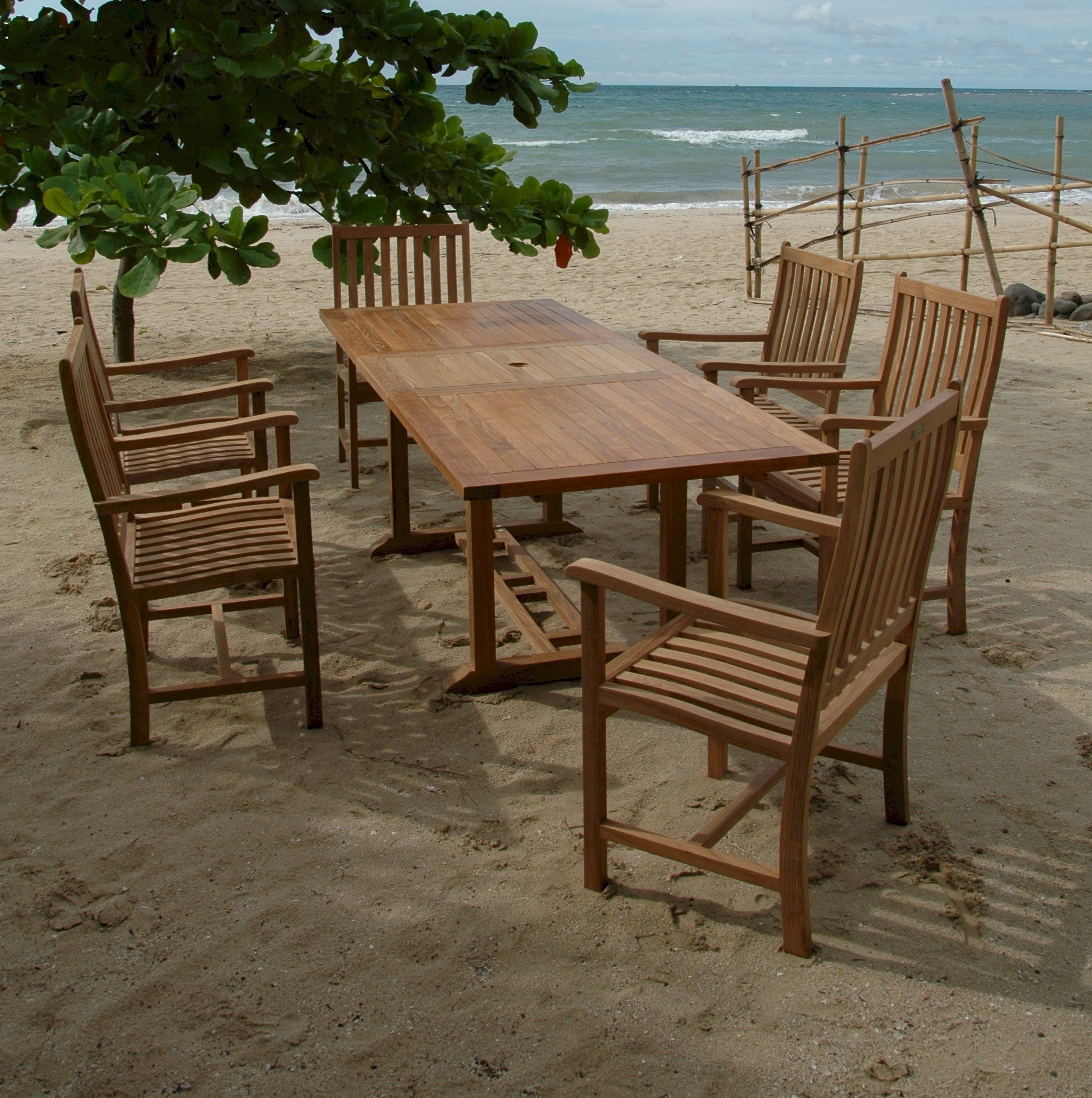 Bahama Wilshire 7 - pc Dining Table Set – () by Anderson Teak