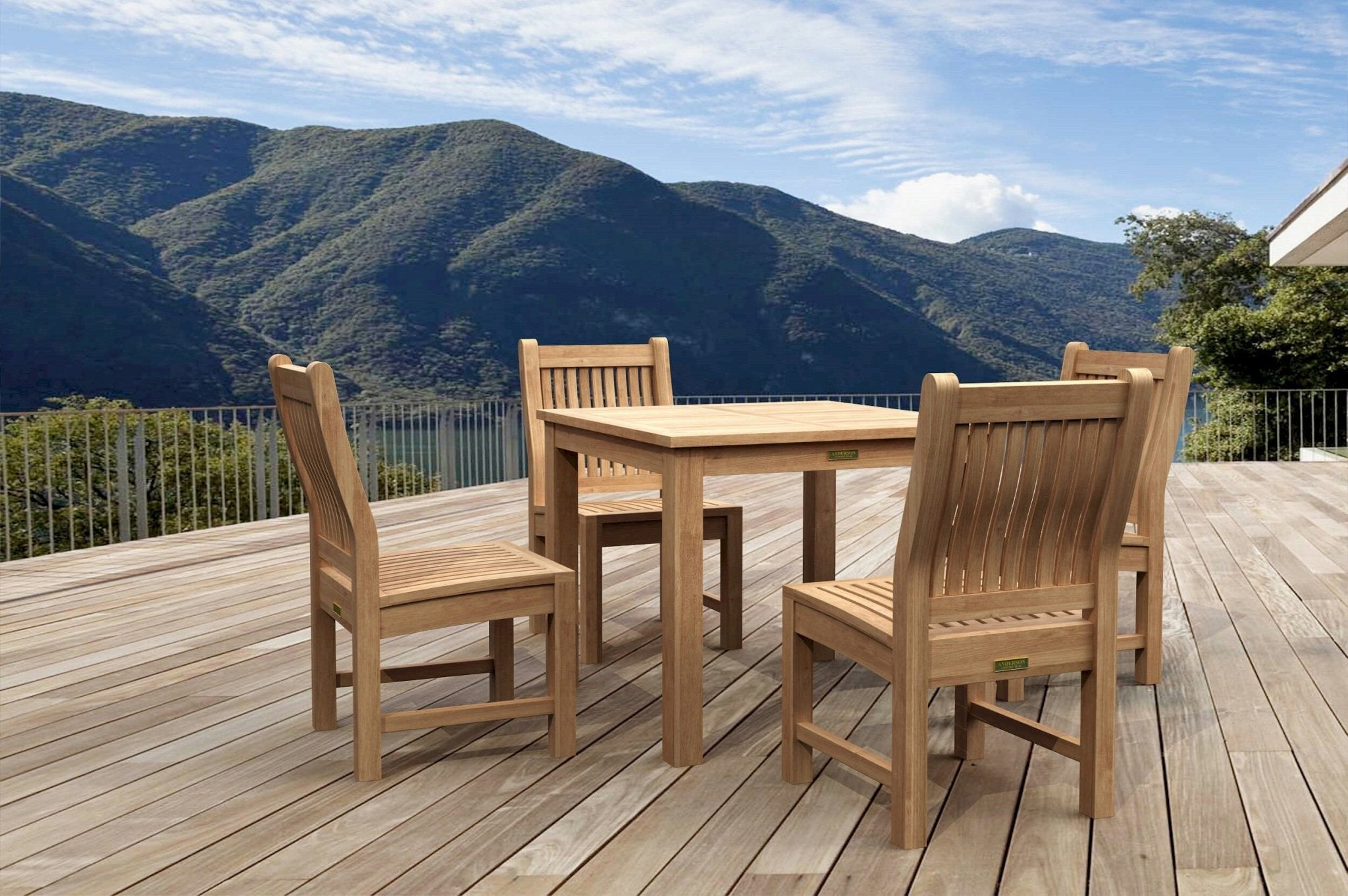 Bistro 5 - pc Table Set – Teak Dining Set () by Anderson Teak