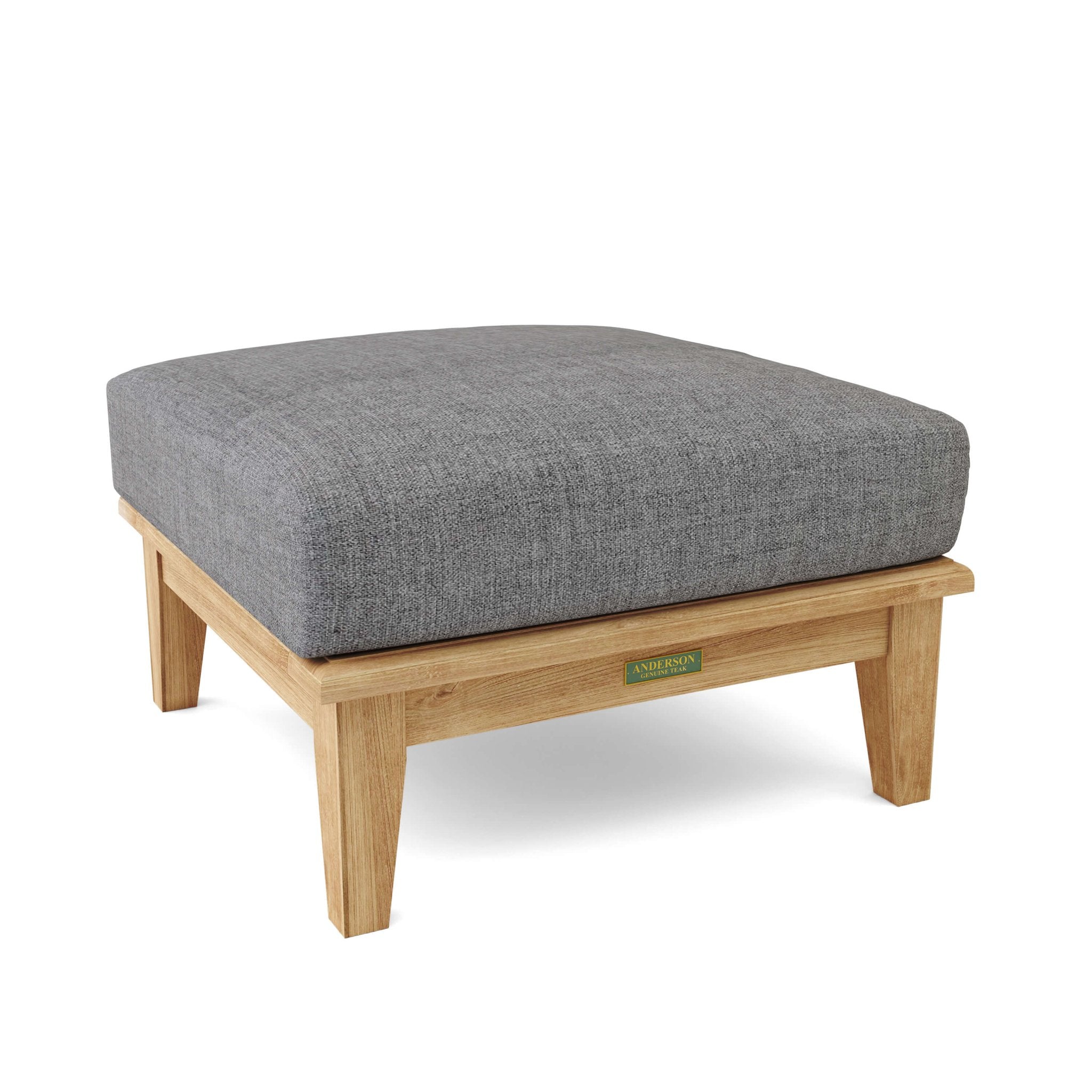 Brianna Deep Seating Ottoman – (Cast Slate/Bliss Smoke) by Anderson Teak