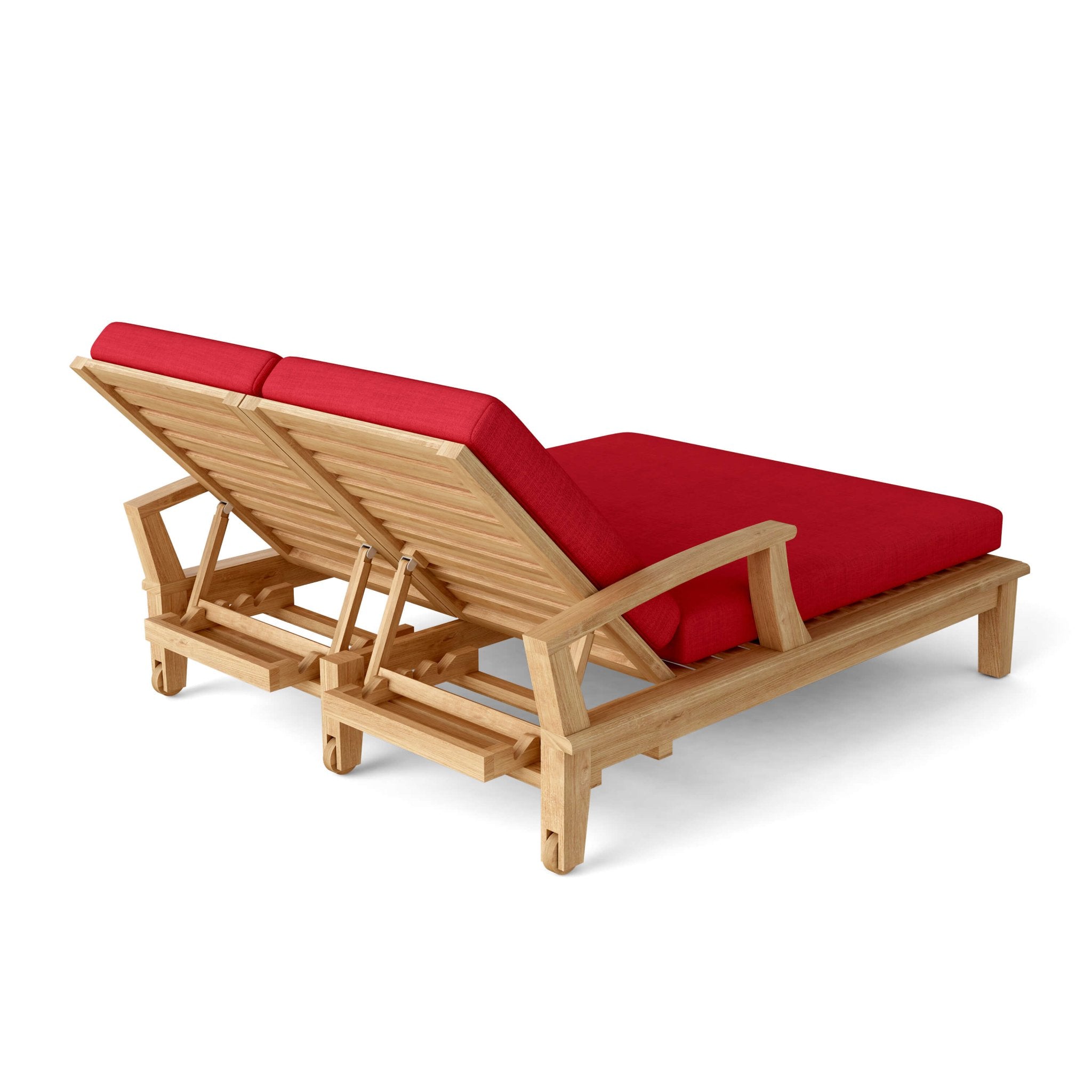 Brianna Double Sun Lounger – Teak Daybed (No Cushion) by Anderson Teak