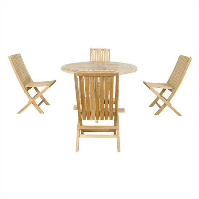 Butterfly Comfort 5 - pc Dining Table Set – Teak Dining Set () by Anderson Teak