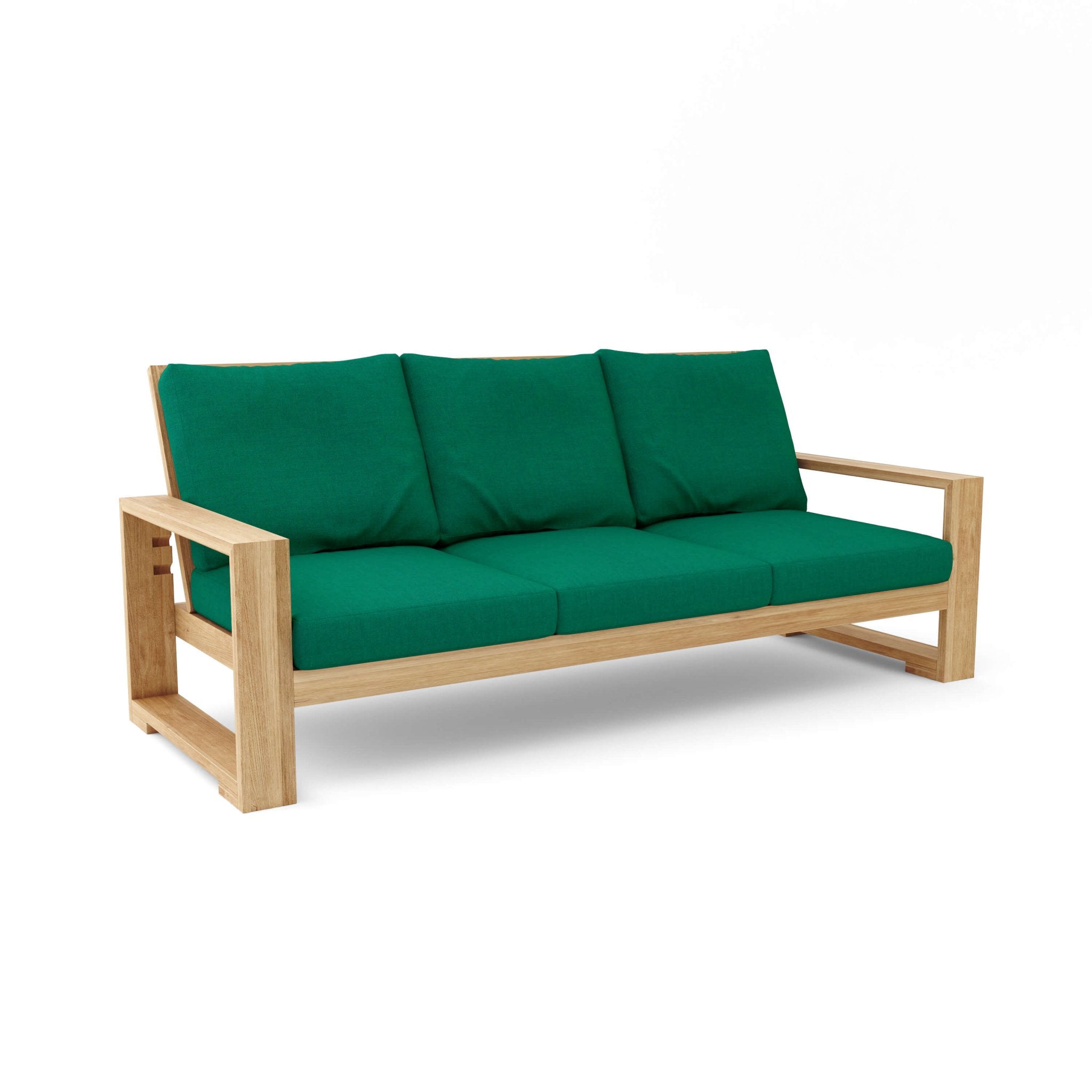 Capistrano Deep Seating Sofa – Teak Sofa (Forest Green) by Anderson Teak