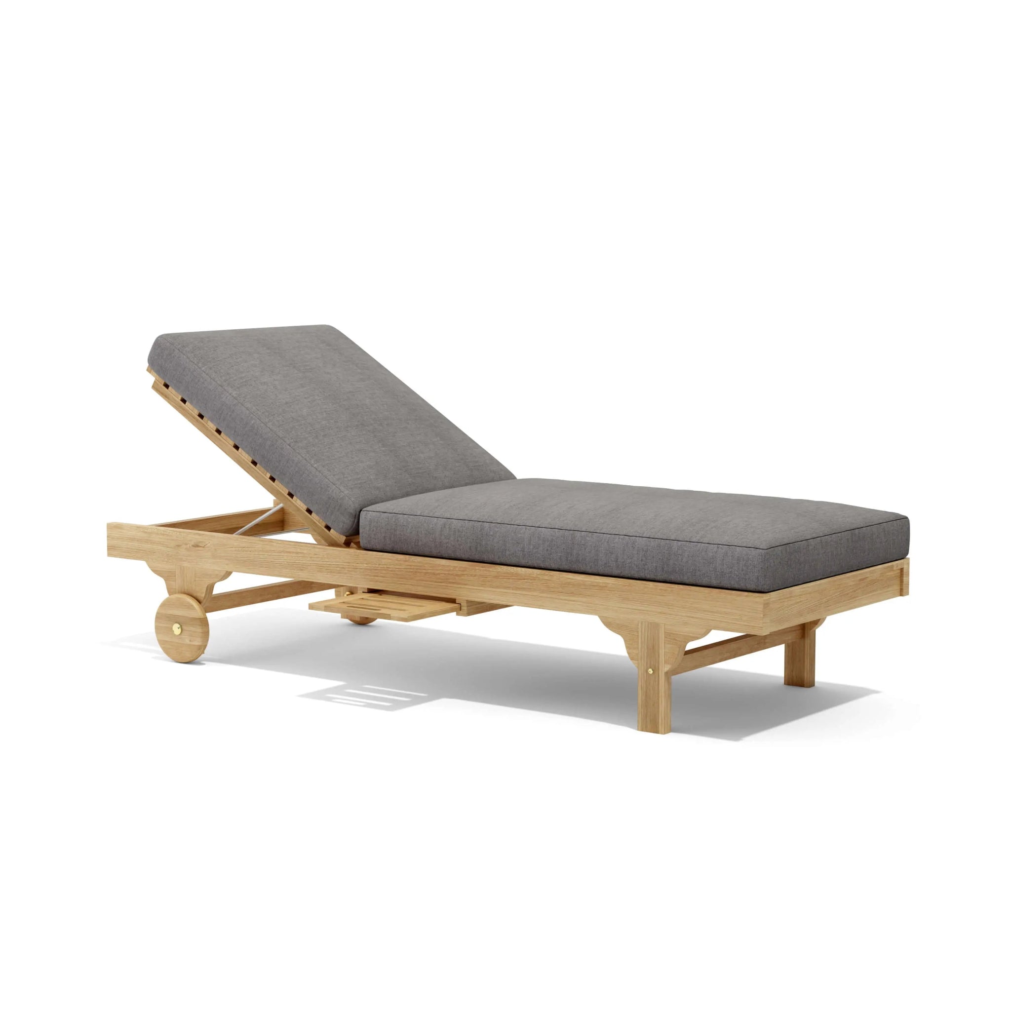 Capri New Sun Lounger – Teak Daybed (No Cushion) by Anderson Teak