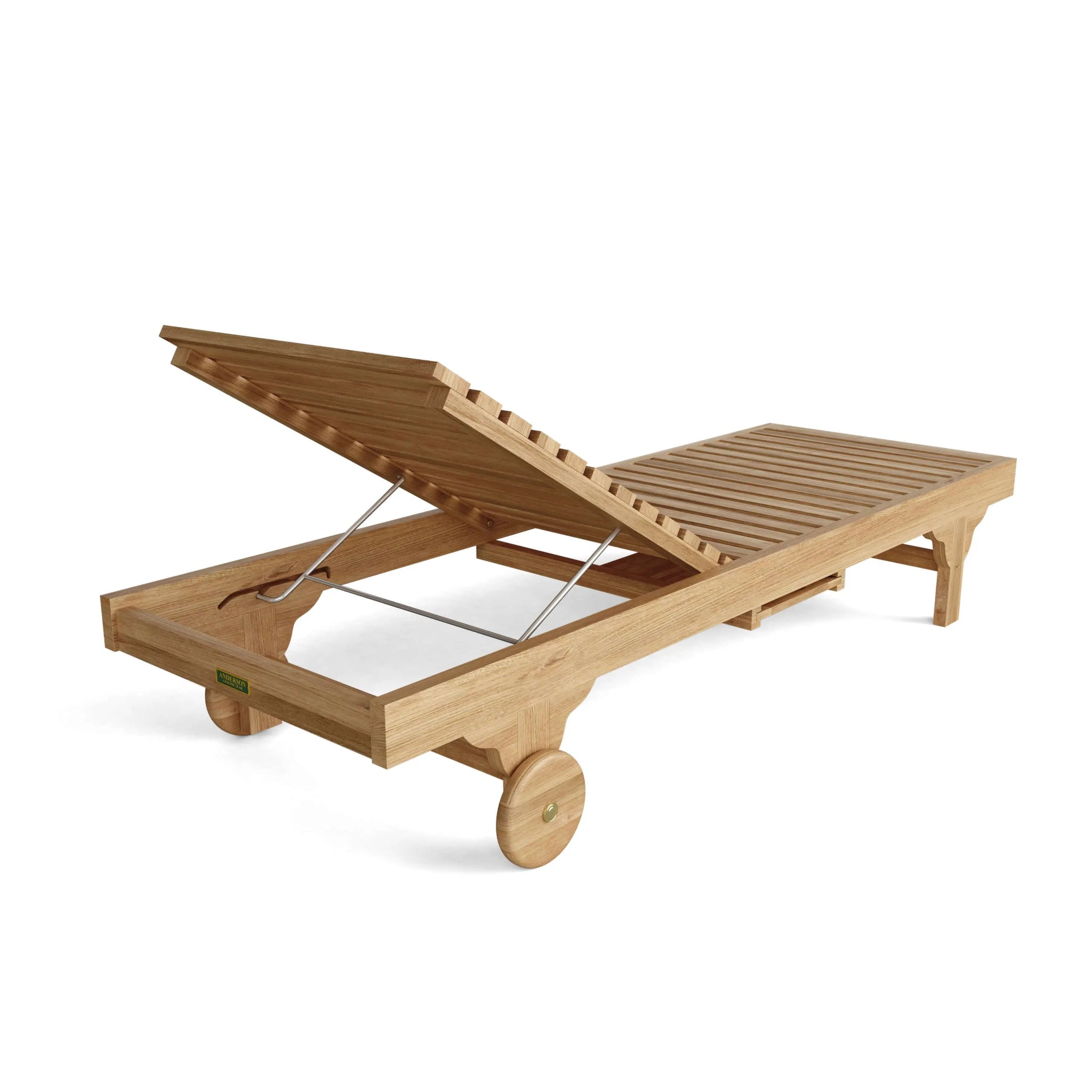 Capri New Sun Lounger – Teak Daybed (No Cushion) by Anderson Teak