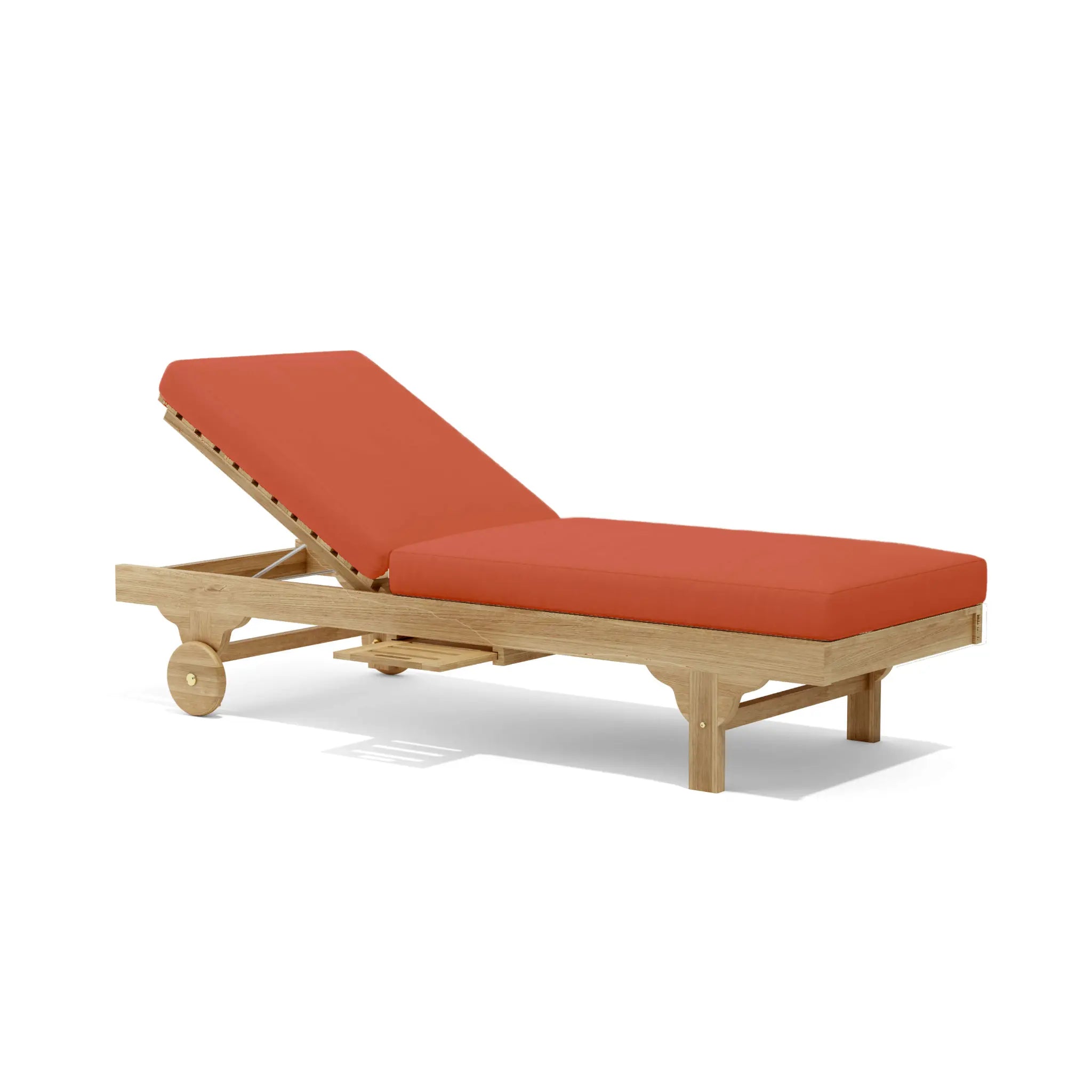 Capri New Sun Lounger – Teak Daybed (Papaya) by Anderson Teak