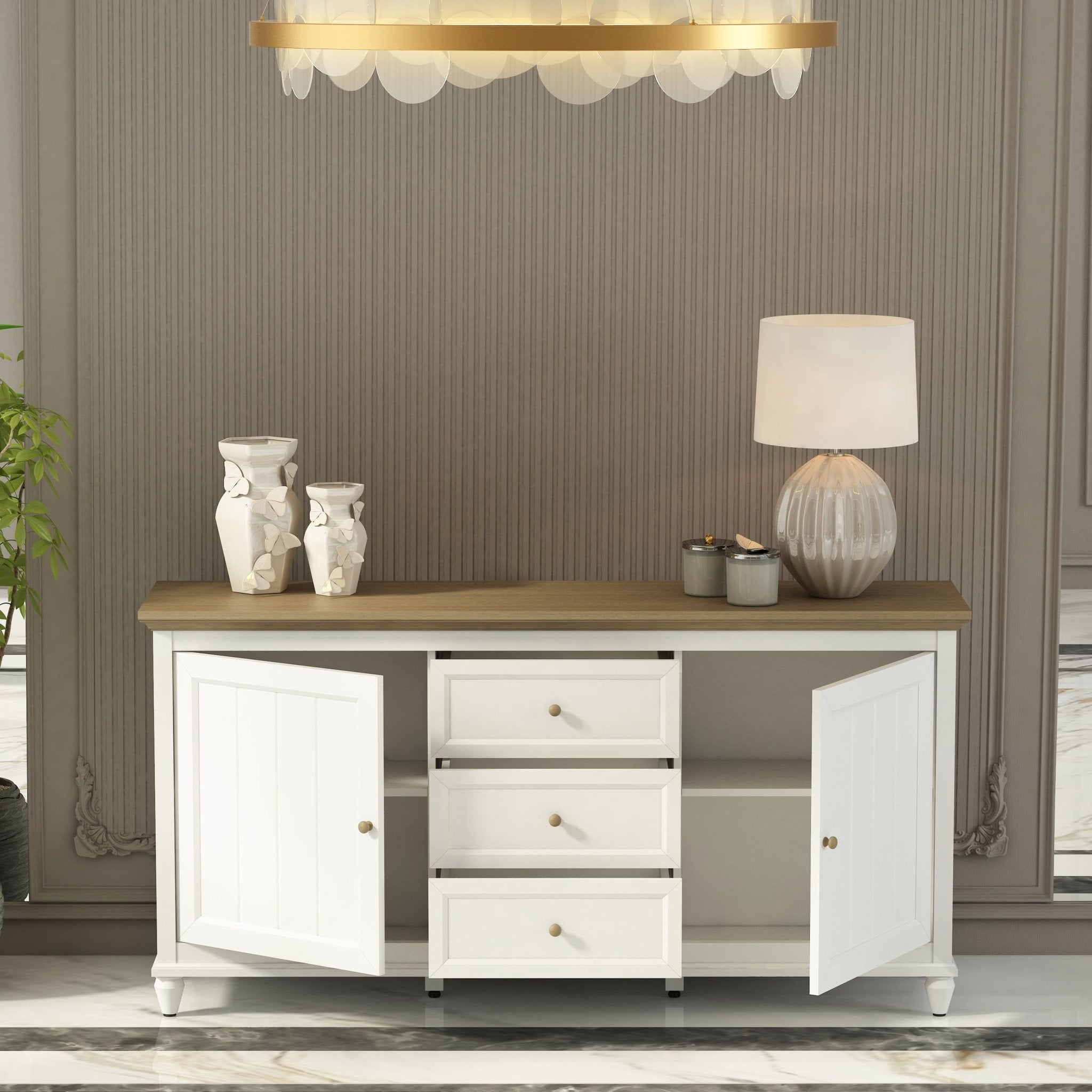 Chenon Sideboard – Furniture (Grey) by Anderson Teak
