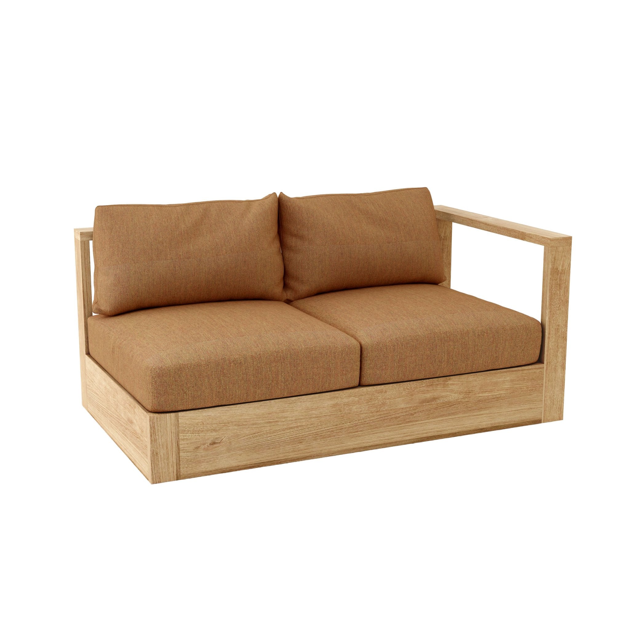 Copacabana Deep Seating Left Loveseat – Outdoor Sofas (Teak) by Anderson Teak