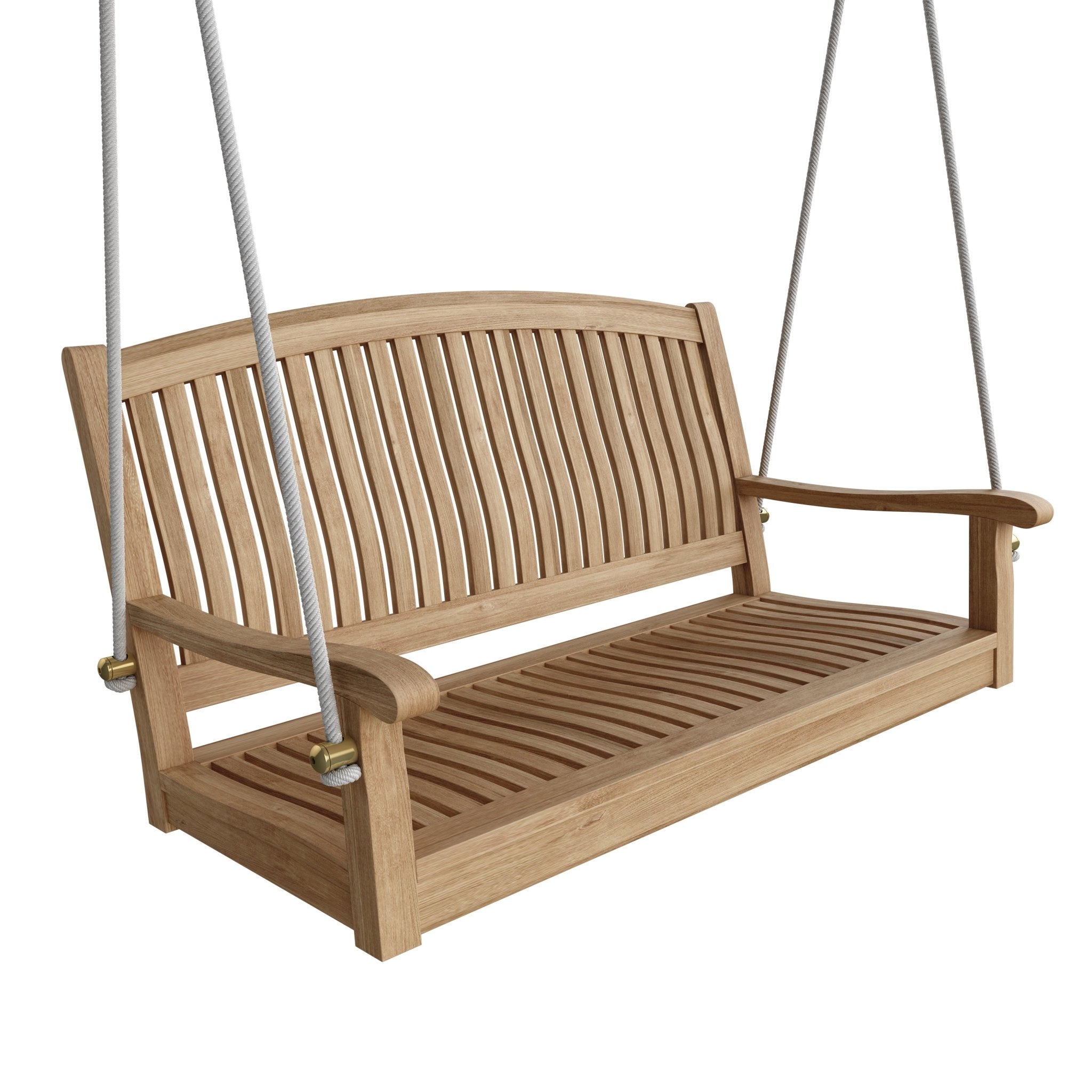 Del - Amo 48" Round Swing Bench – Teak Bench (None) by Anderson Teak