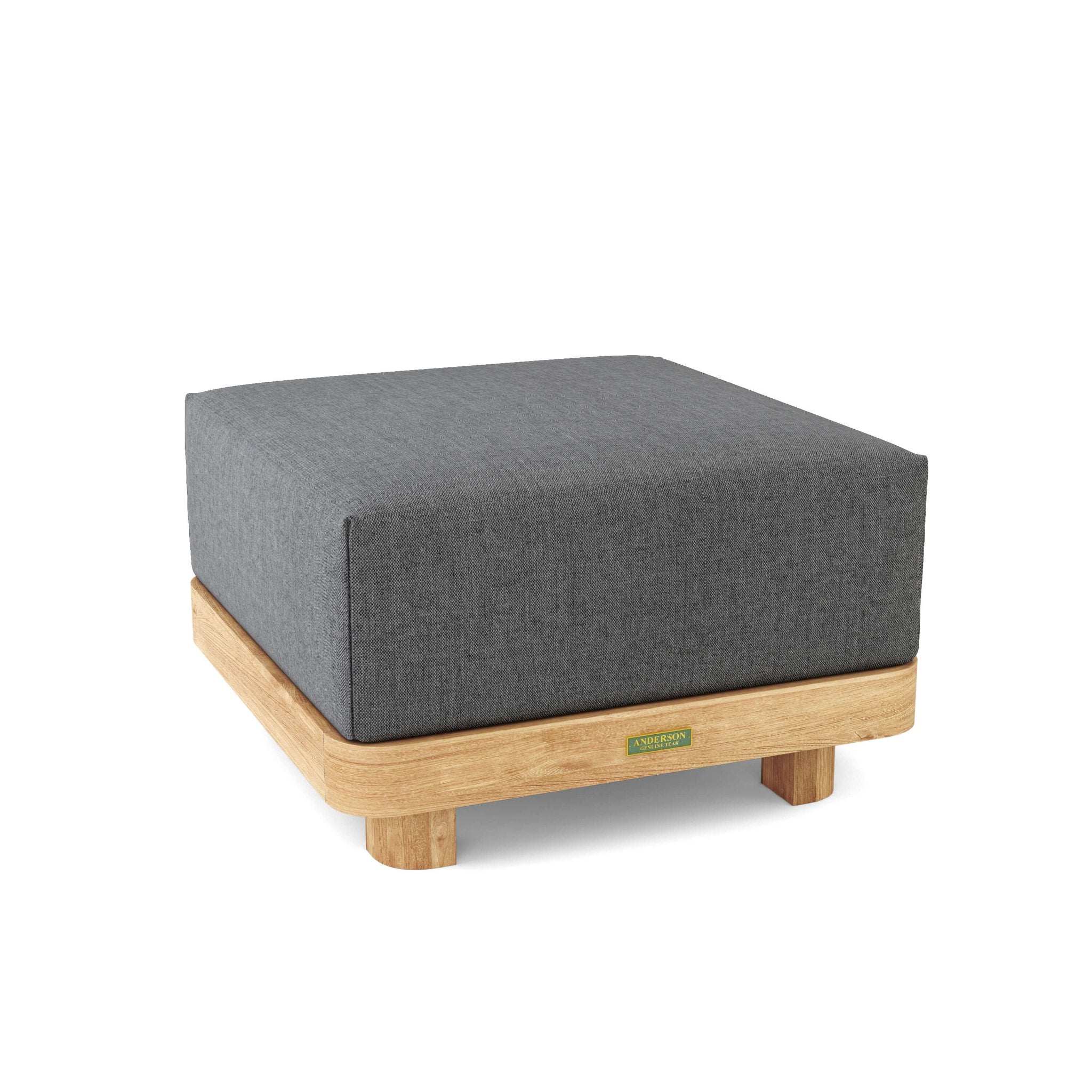 Granada Ottoman – Furniture (Cast Charcoal) by Anderson Teak