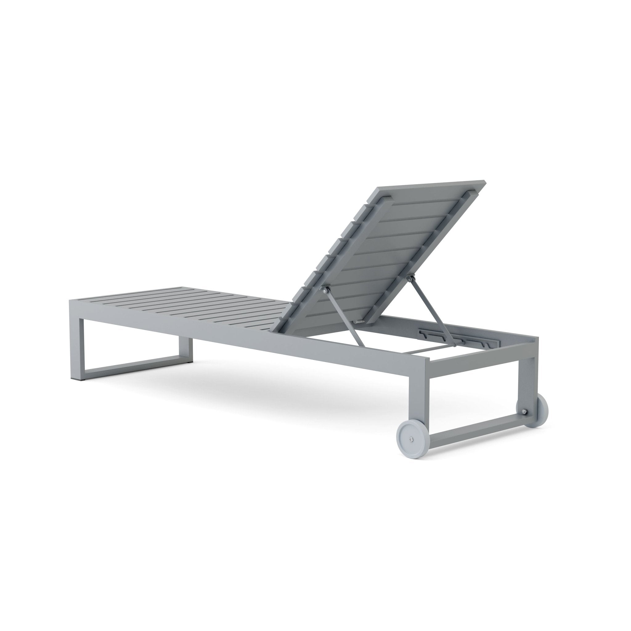 Lucca Sun Lounger – Teak Daybed (Dark Grey) by Montserrat Collection