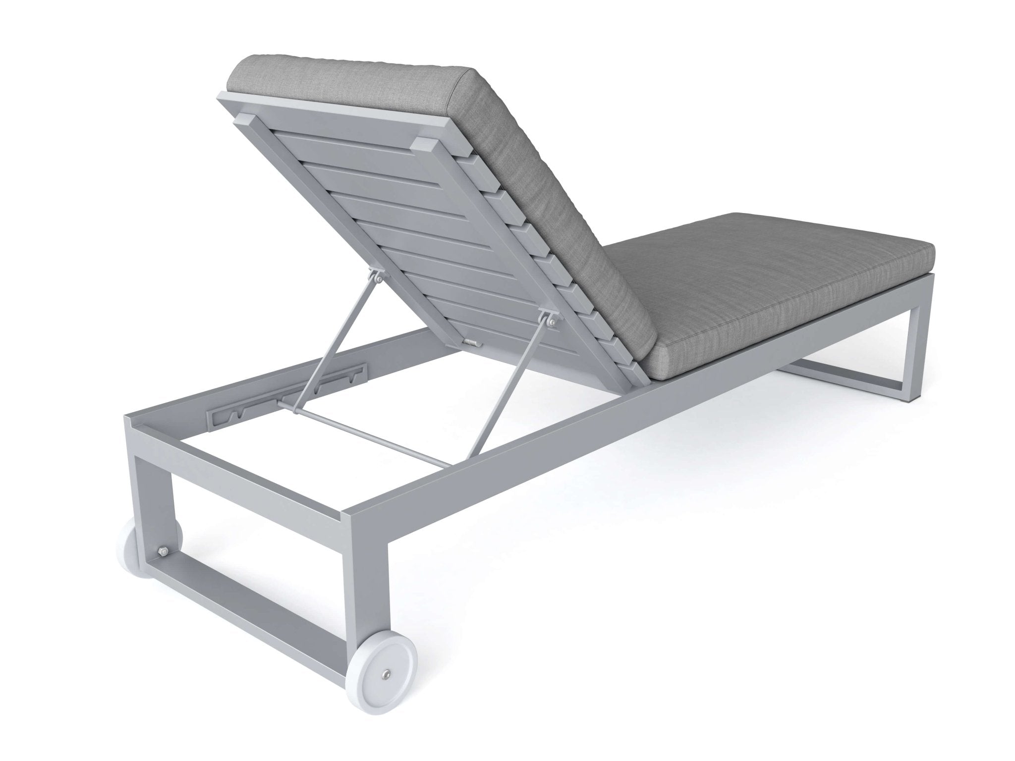 Lucca Sun Lounger – Teak Daybed (Dark Grey) by Montserrat Collection