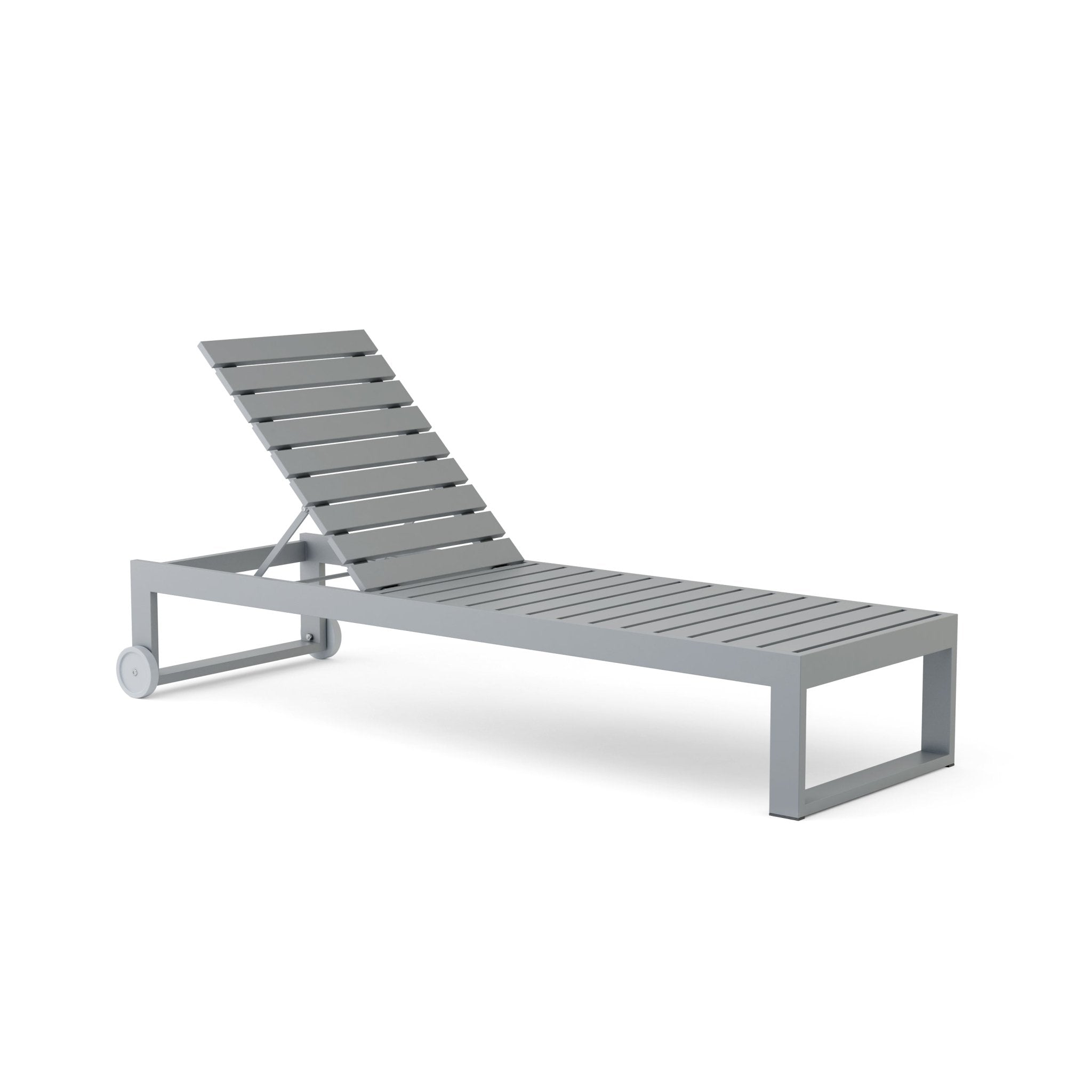 Lucca Sun Lounger – Teak Daybed (Dark Grey) by Montserrat Collection