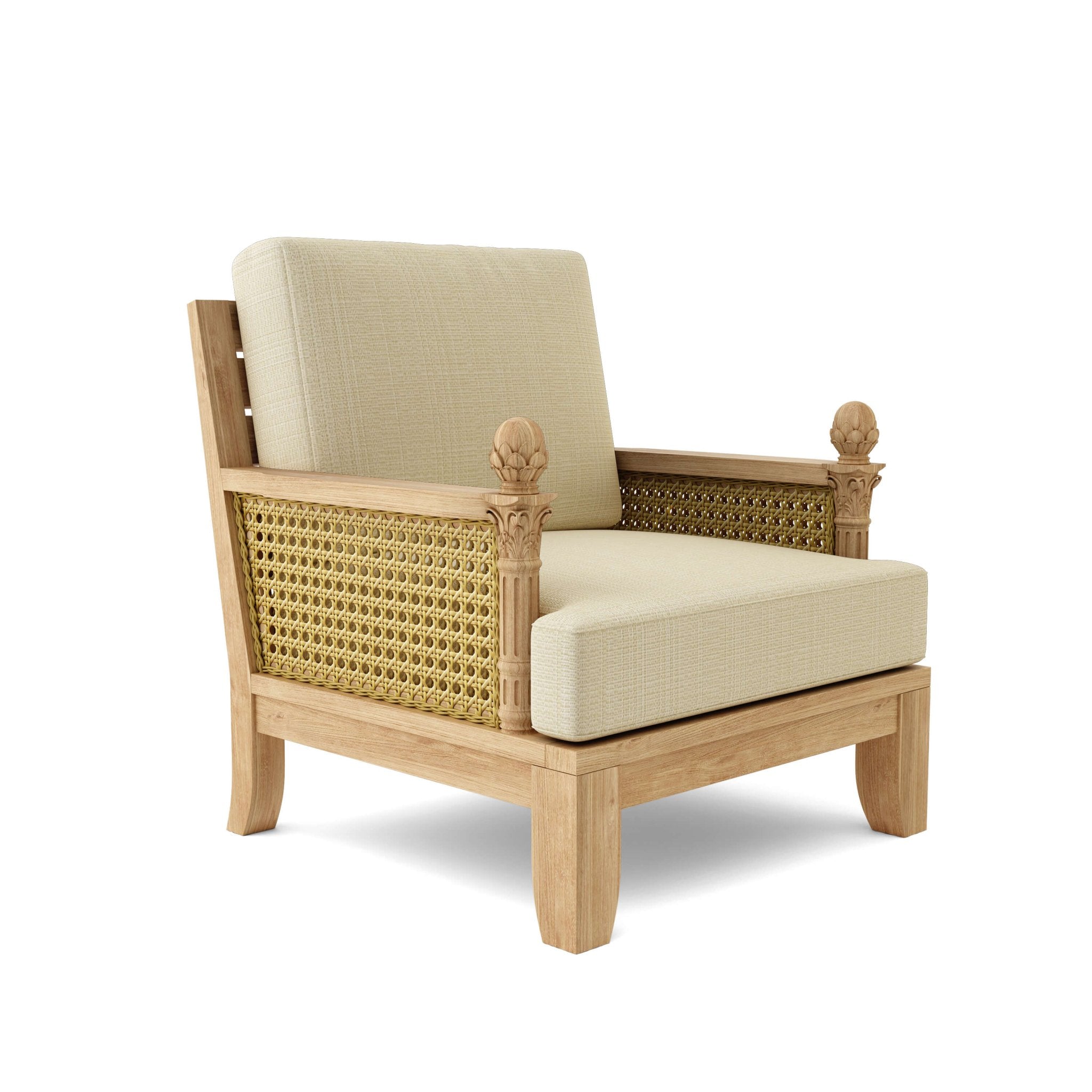 Luxe Deep Seating Armchair – (Linen Antique Beige) by Anderson Teak