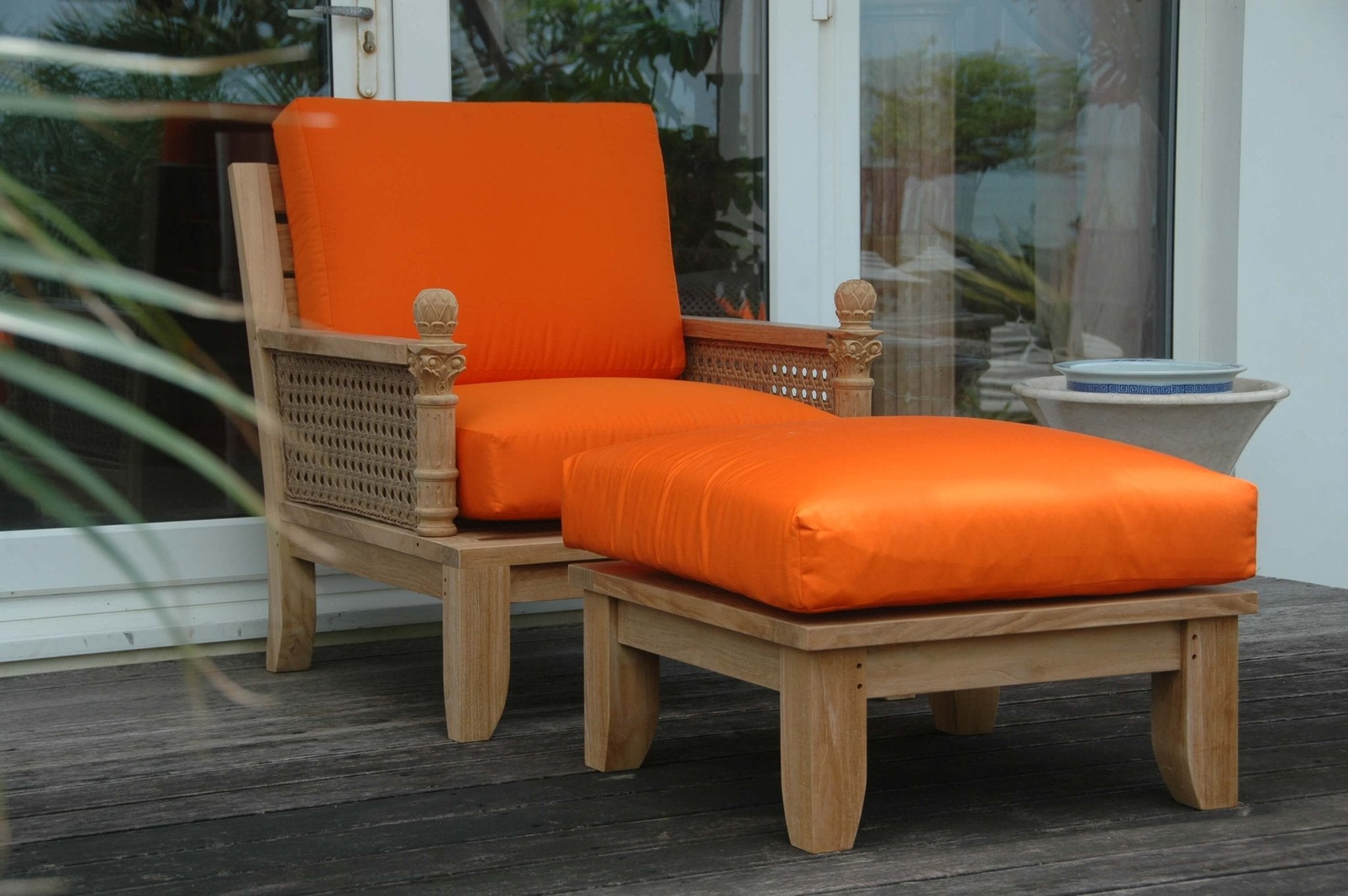 Luxe Modular Deep Seating Set – (Cast Slate/Bliss Smoke) by Anderson Teak