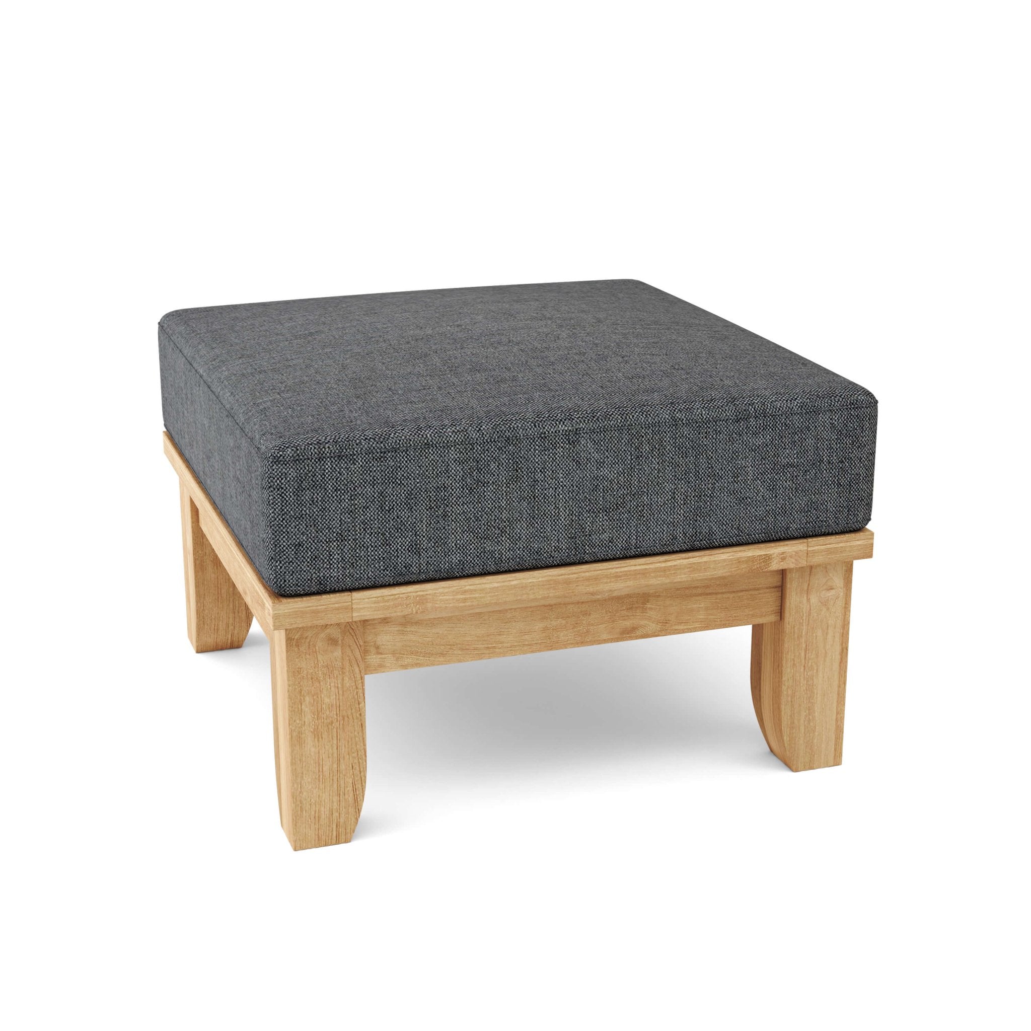 Luxe Ottoman – (Cast Charcoal) by Anderson Teak