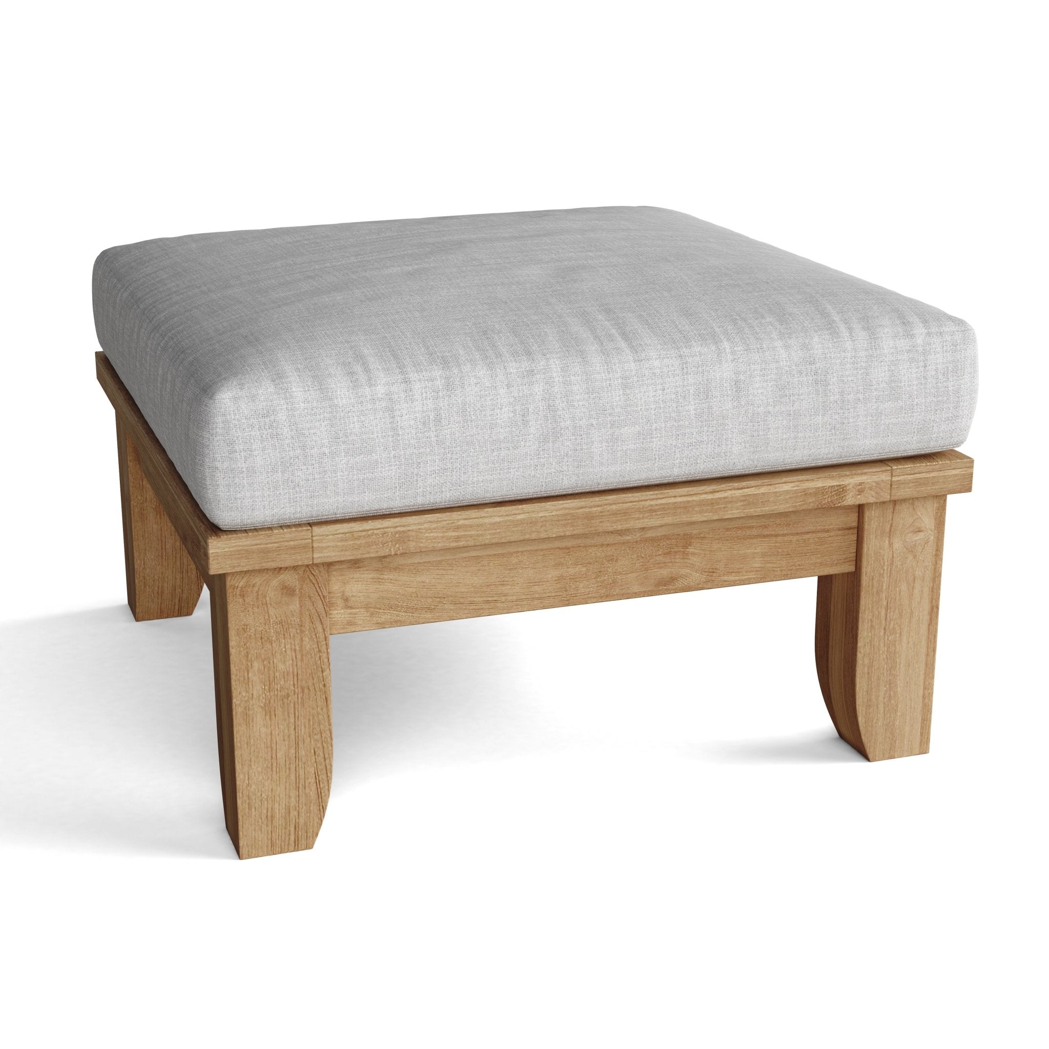 Luxe Ottoman – (Cast Charcoal) by Anderson Teak