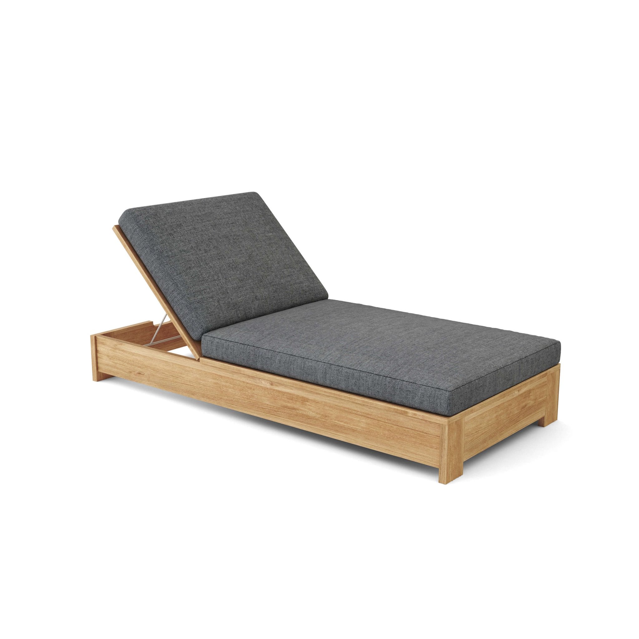Madera Sun Lounger – Teak Daybed (Cast Charcoal) by Anderson Teak