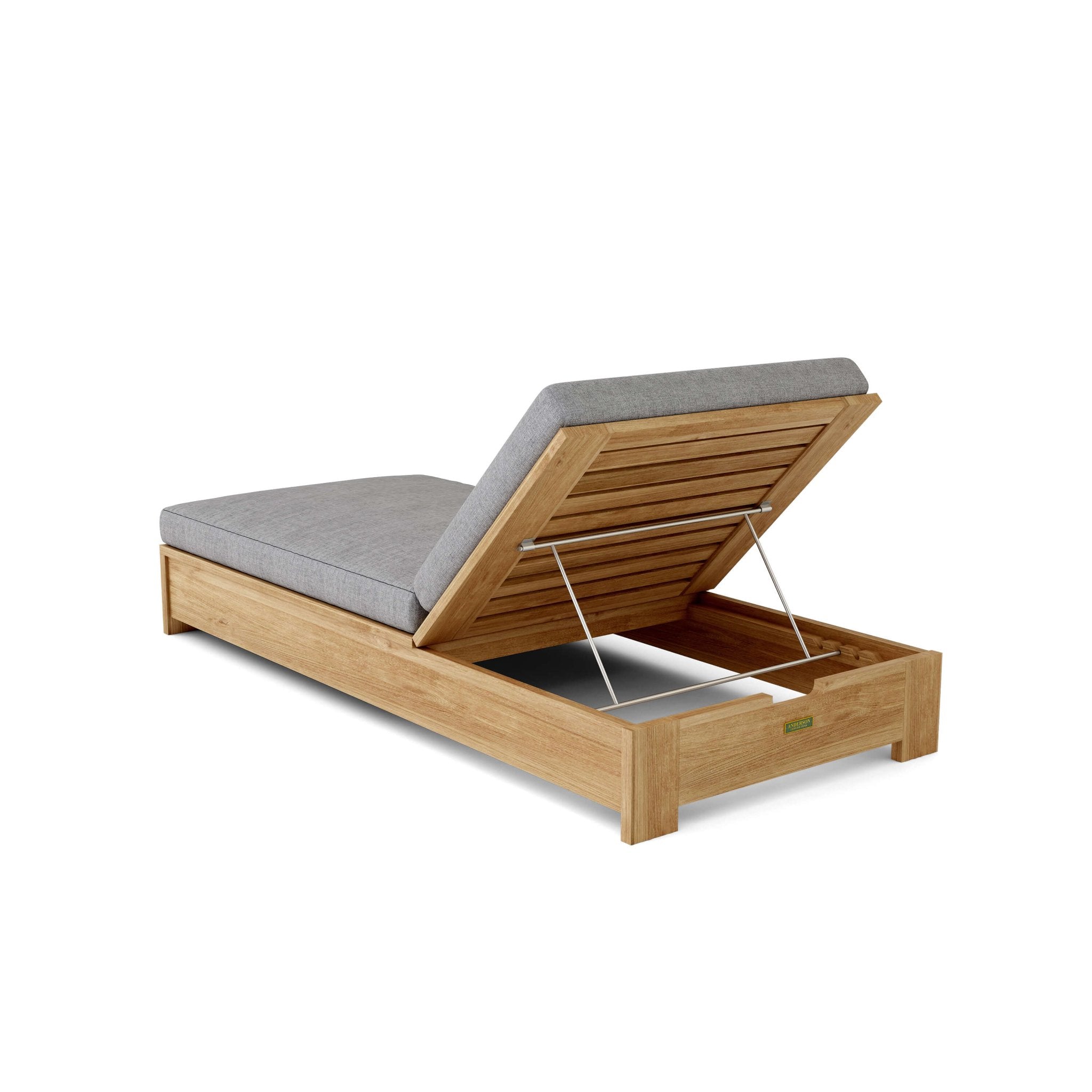 Madera Sun Lounger – Teak Daybed (Cast Slate) by Anderson Teak
