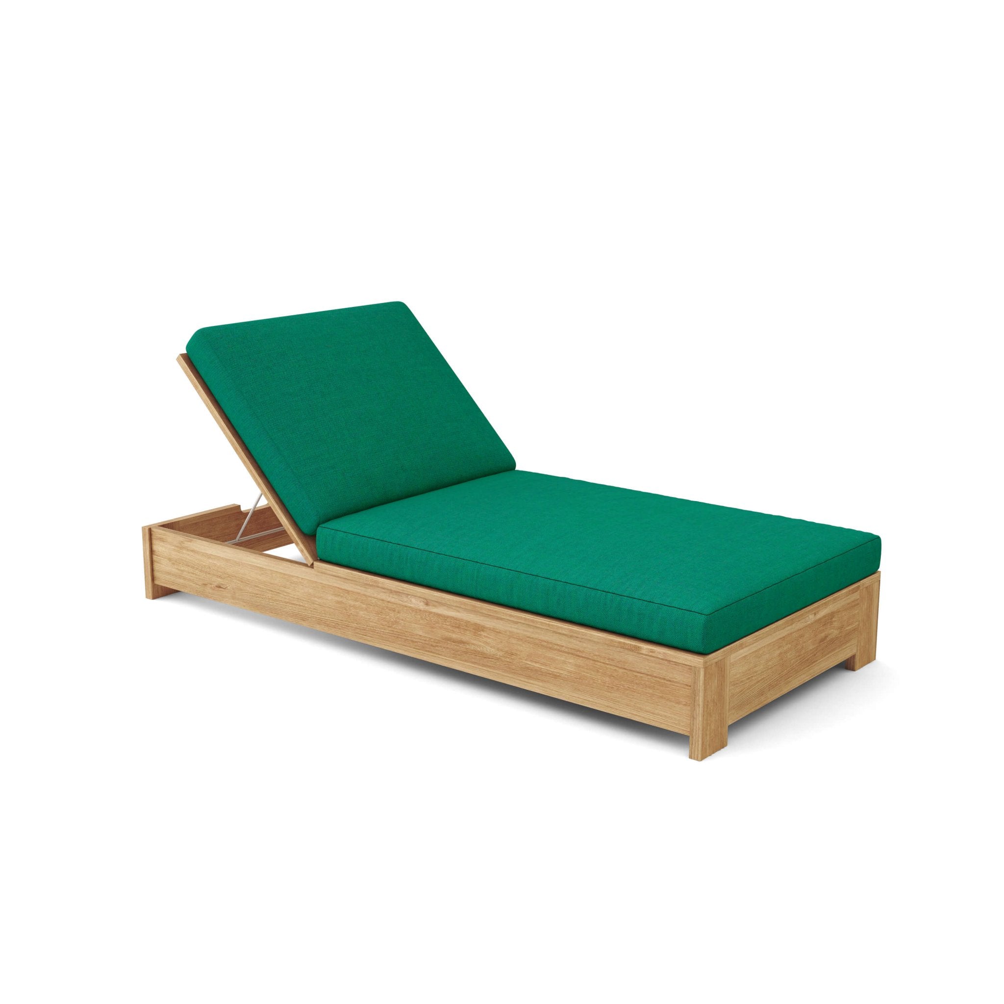 Madera Sun Lounger – Teak Daybed (Forest Green) by Anderson Teak