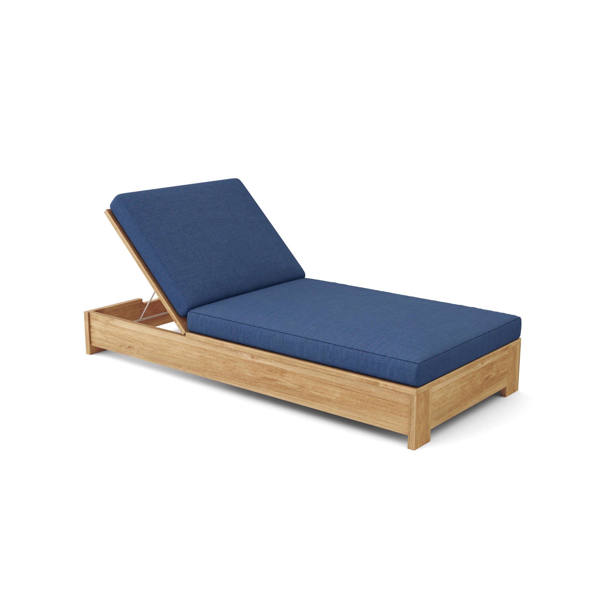 Madera Sun Lounger – Teak Daybed (Navy) by Anderson Teak