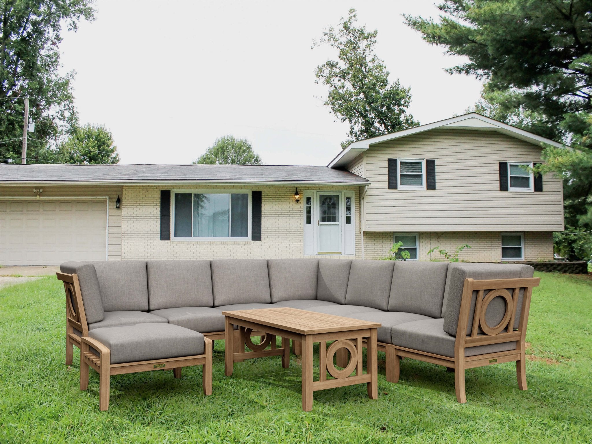 Natsepa 9 - Pieces Modular Set A – (Cast Slate/Bliss Smoke) by Anderson Teak