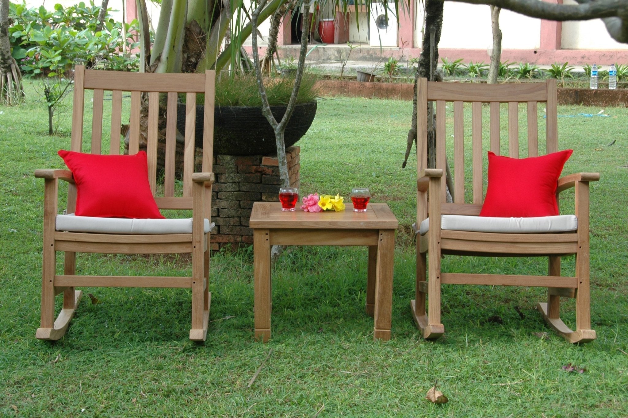 Palm 3 - pc Beach Rocking Armchair Set – () by Chapman Collection