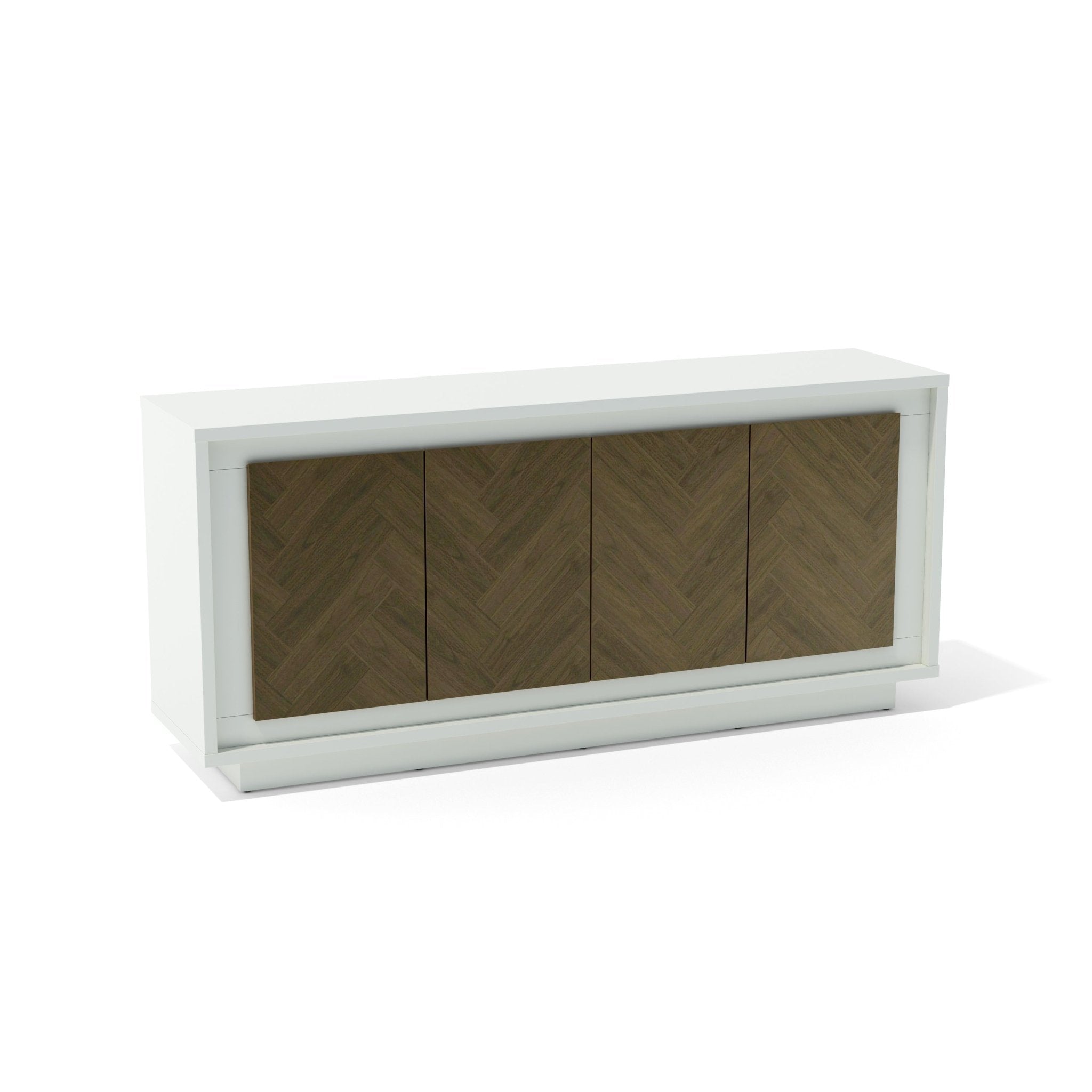 Paraggi Sideboard – (White & Mahogany) by Anderson Teak