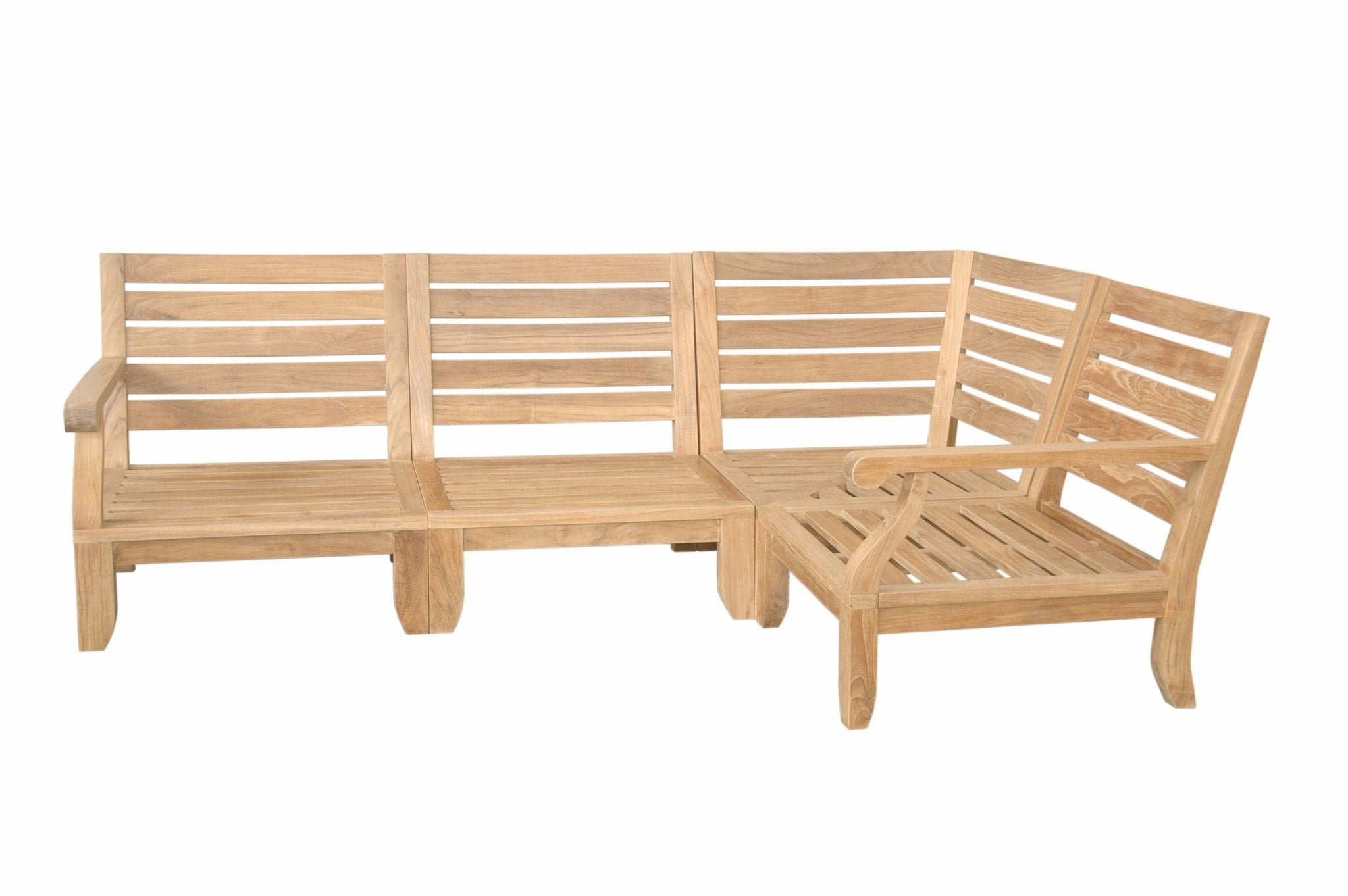 Riviera Modular Deep Seating Set – (Cast Slate) by Anderson Teak