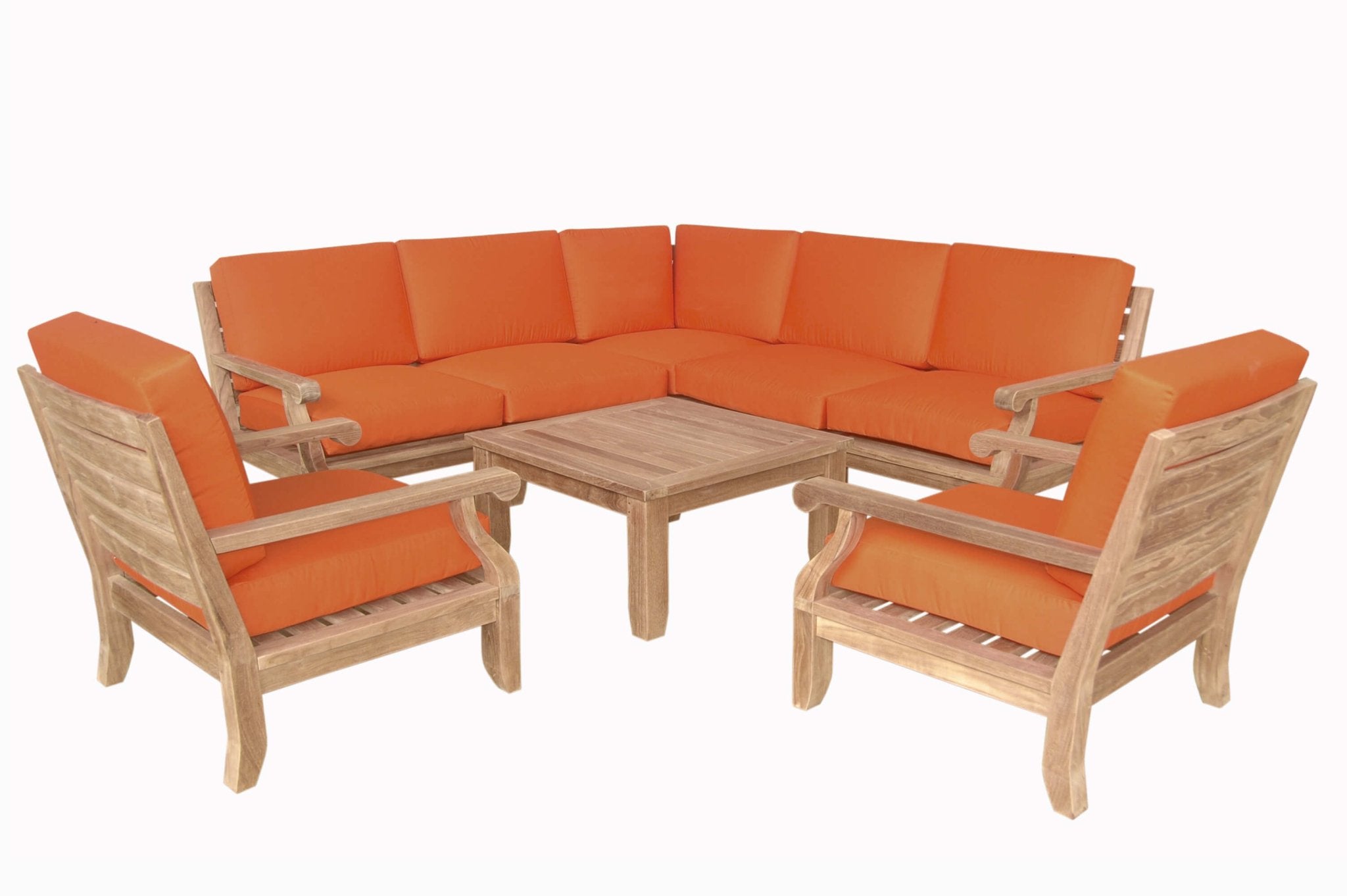 Riviera Modular Deep Seating Set – (Granite) by Anderson Teak