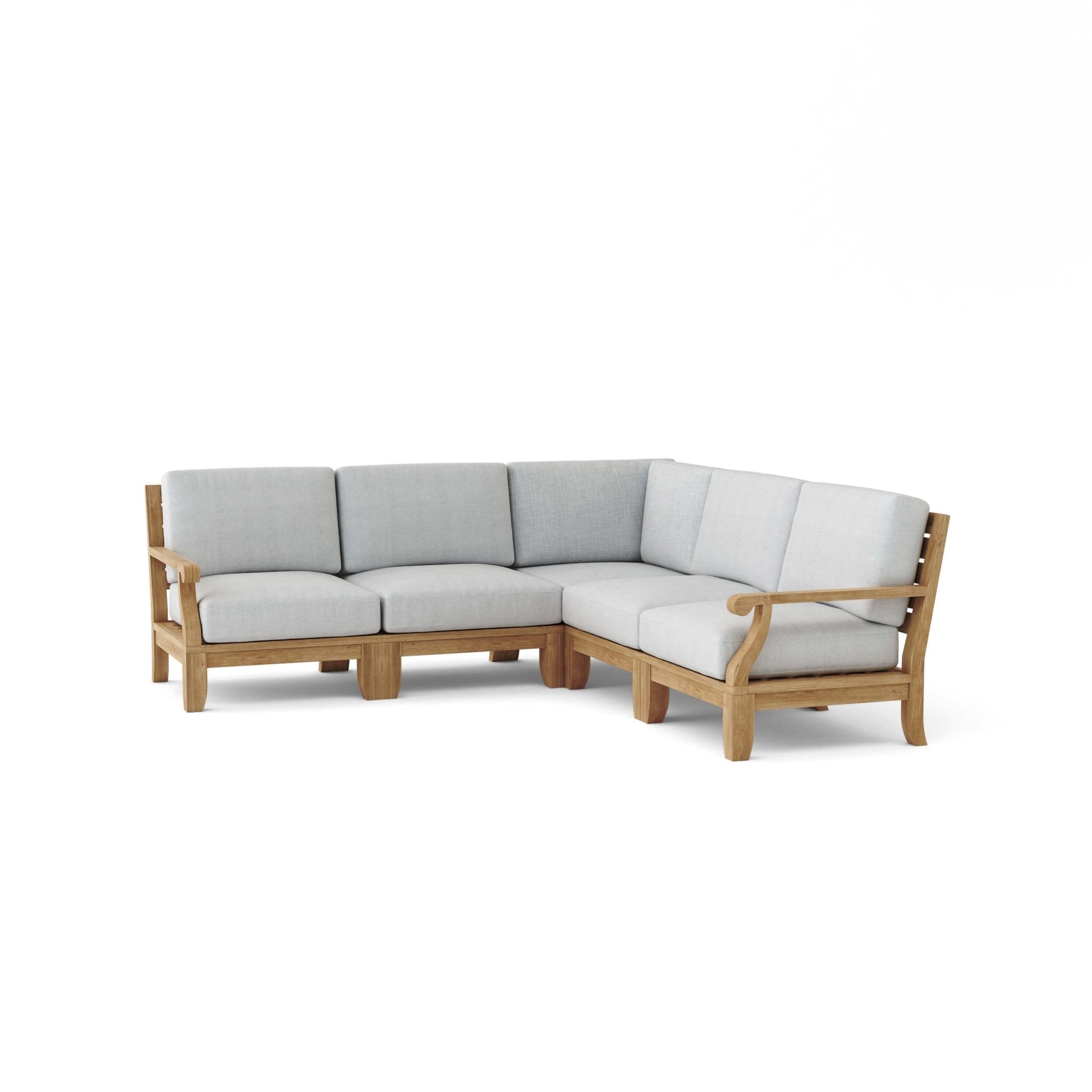 Riviera Modular Deep Seating Set – Teak Sofa (Granite) by Anderson Teak