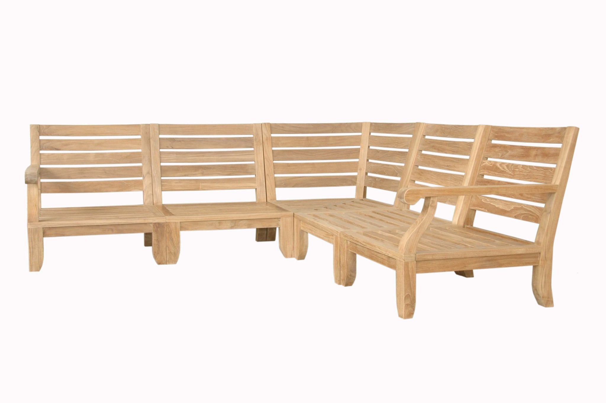 Riviera Modular Deep Seating Set – Teak Sofa (Tuscan) by Anderson Teak