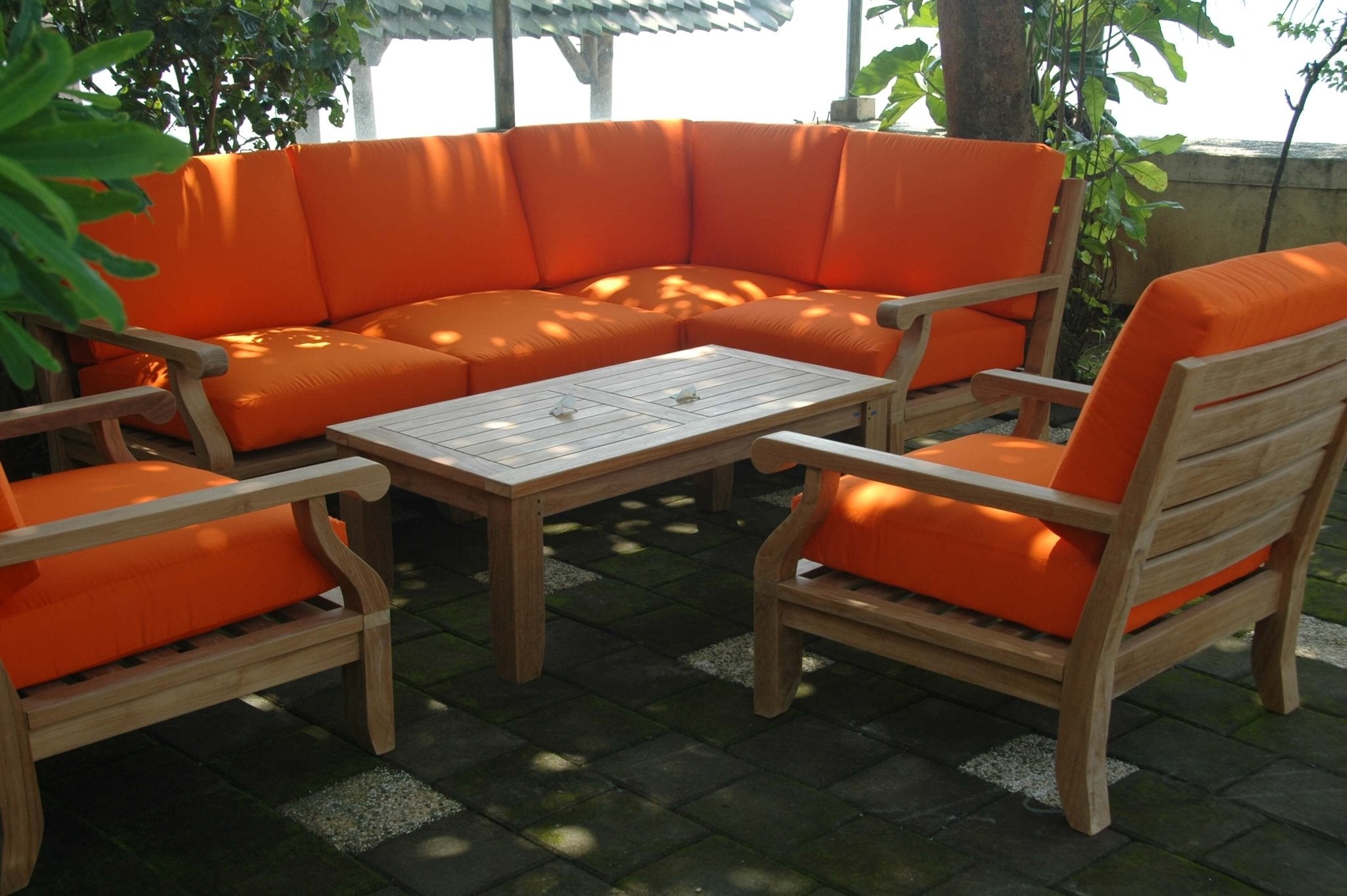 Riviera Modular Seating 7 - pc Set – (Cast Slate) by Anderson Teak