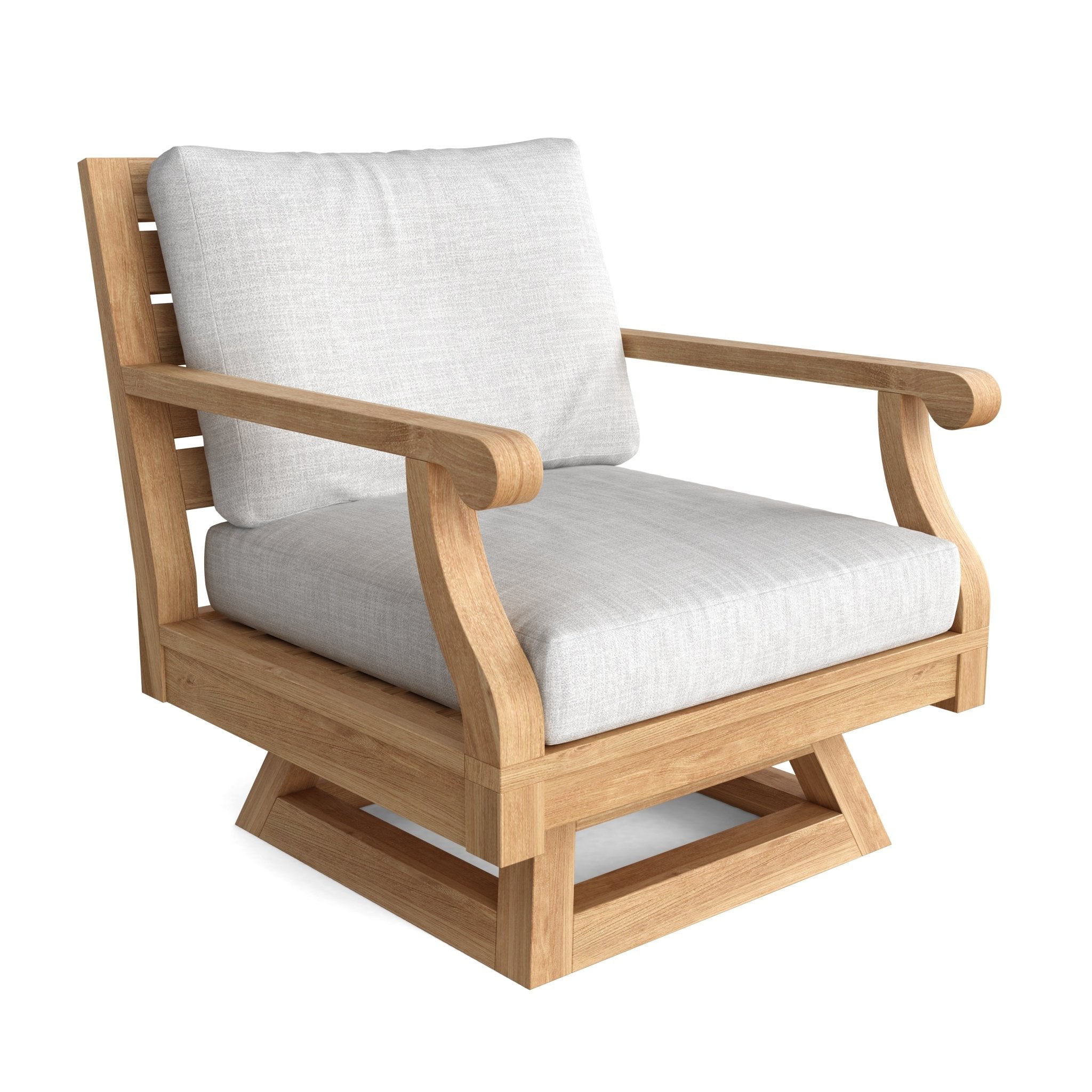 Riviera Swivel Armchair – (Granite) by Anderson Teak