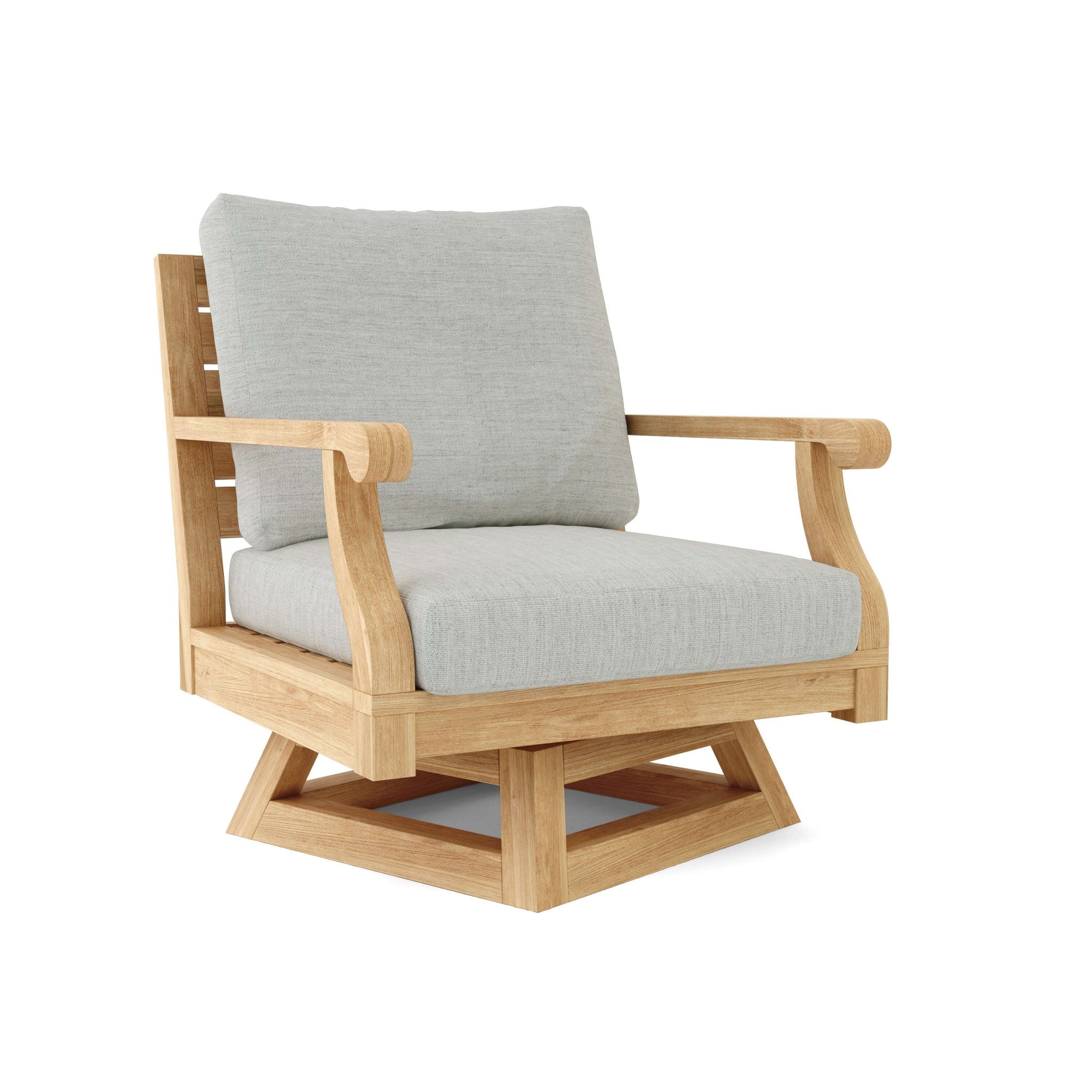 Riviera Swivel Armchair – (Granite) by Anderson Teak