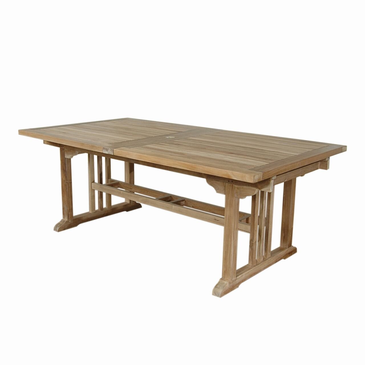Sahara 126" Rectangular Double Extension Table – () by Anderson Teak