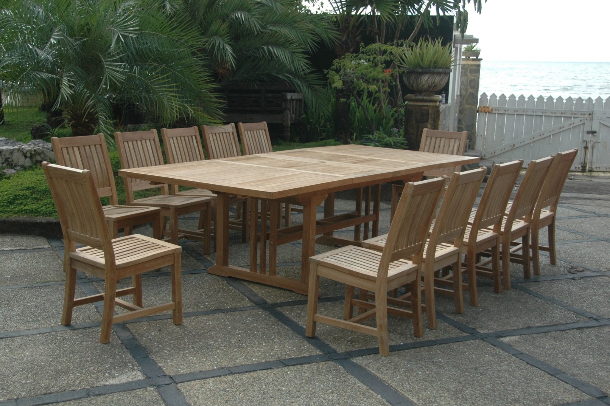 Sahara Rialto 13 - pc Dining Table Set – () by Anderson Teak