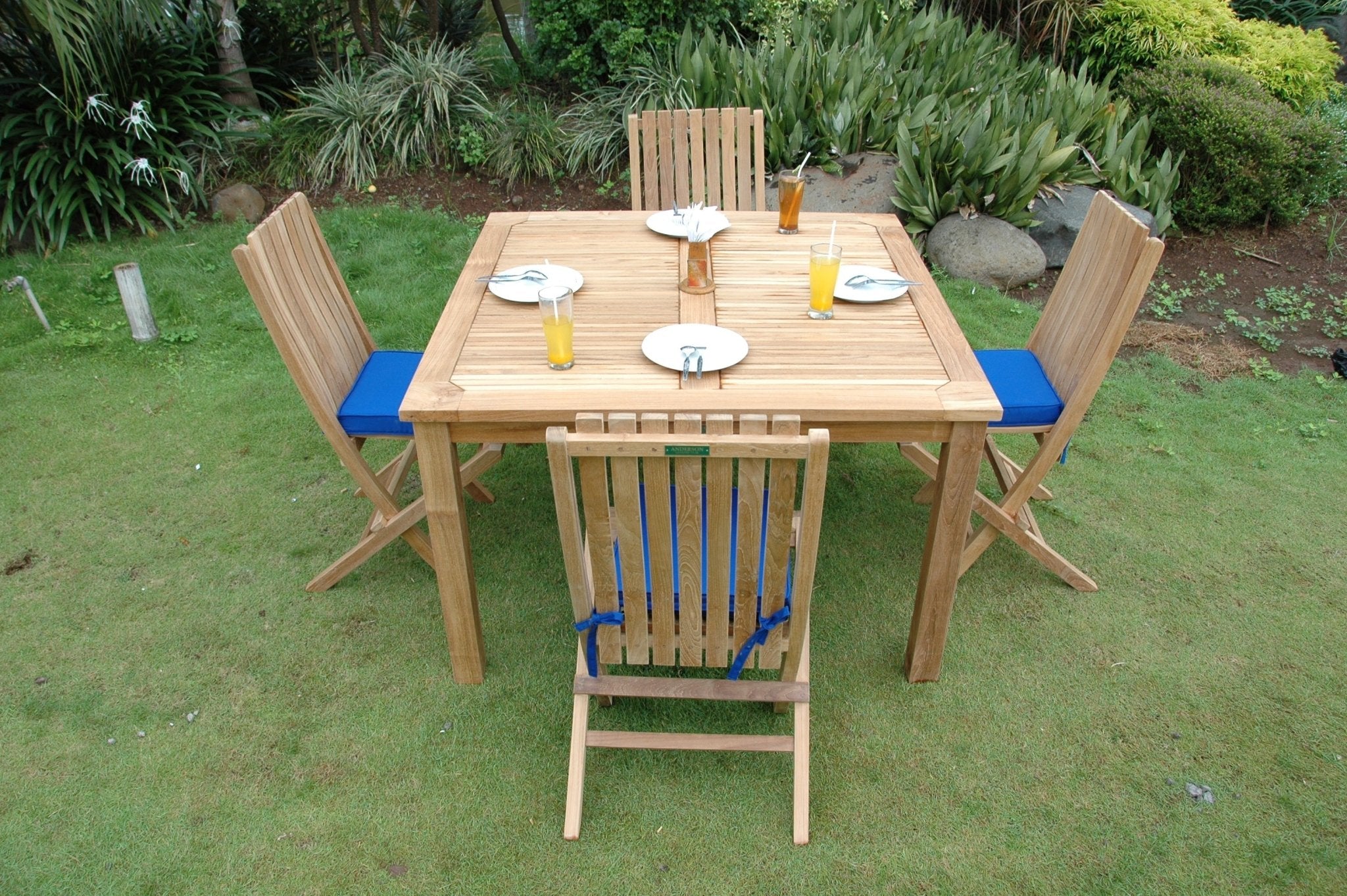 Windsor Comfort 5 - pc Dining Table Set – Teak Dining Set () by Anderson Teak