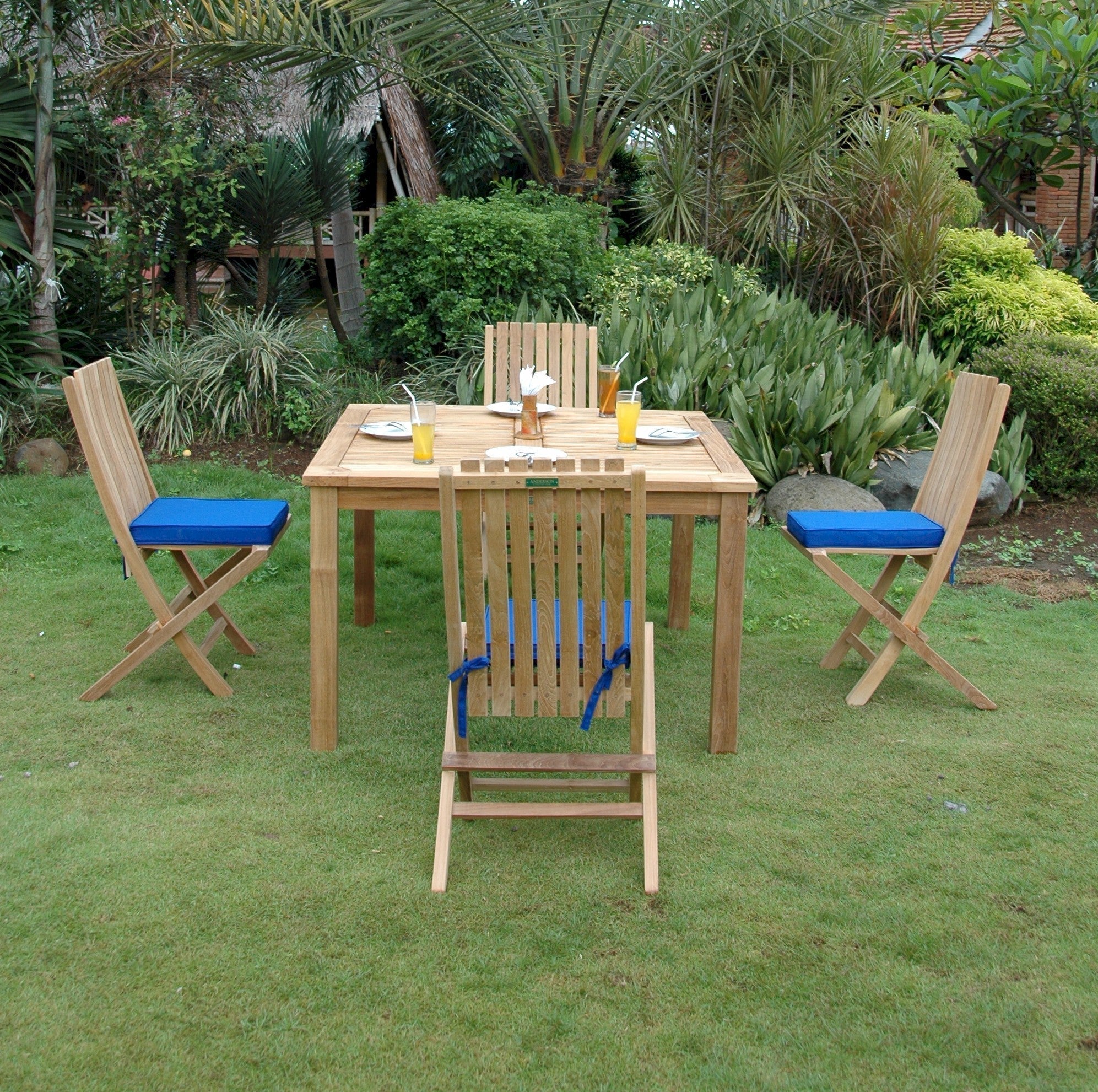 Windsor Comfort 5 - pc Dining Table Set – Teak Dining Set () by Anderson Teak