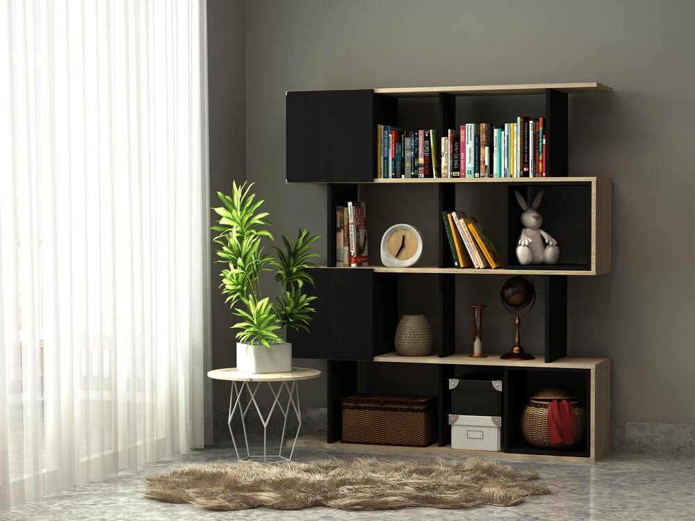 Alliance Geometric Bookcase – () by Modern Haus