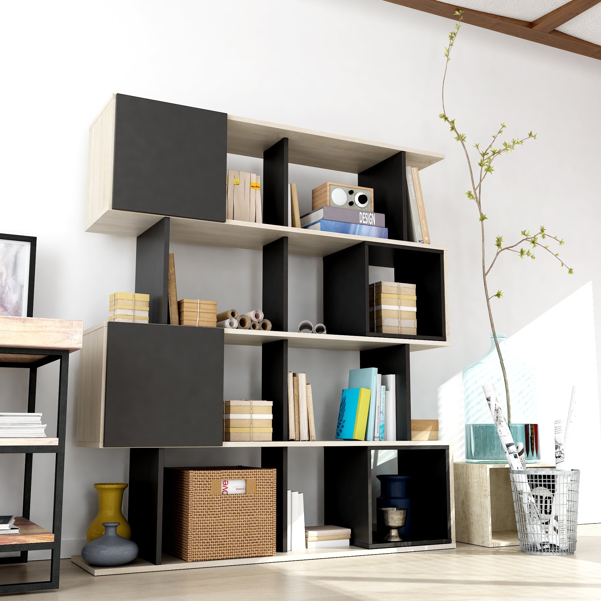 Alliance Geometric Bookcase – () by Modern Haus